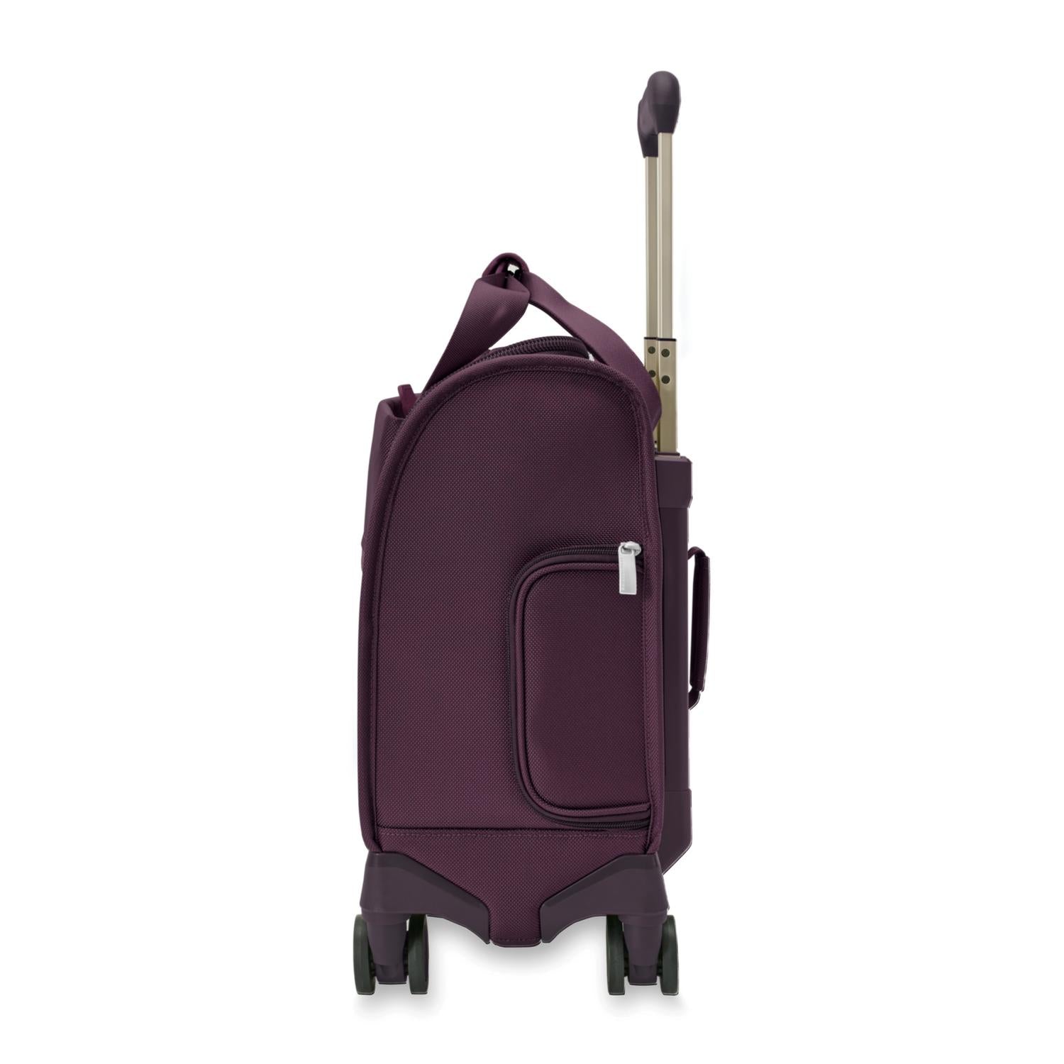 Baseline Cabin Spinner Plum Side Pocket #color_plum