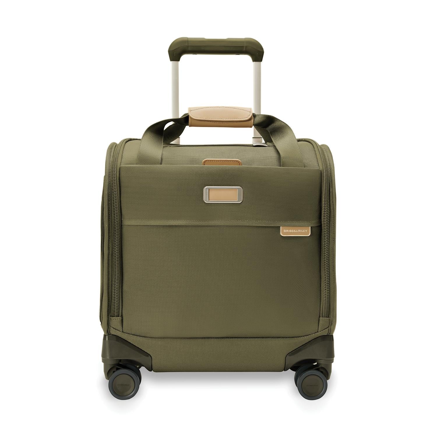 Briggs and Riley Baseline Cabin Spinner Olive  Front View #color_olive