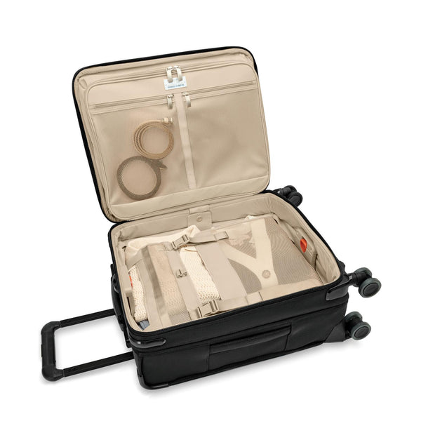 Briggs Riley Baseline International Carry-On Expandable Wide-Body Spinner  Briggs Riley Carry Ons WOMEN レディース Black 通販