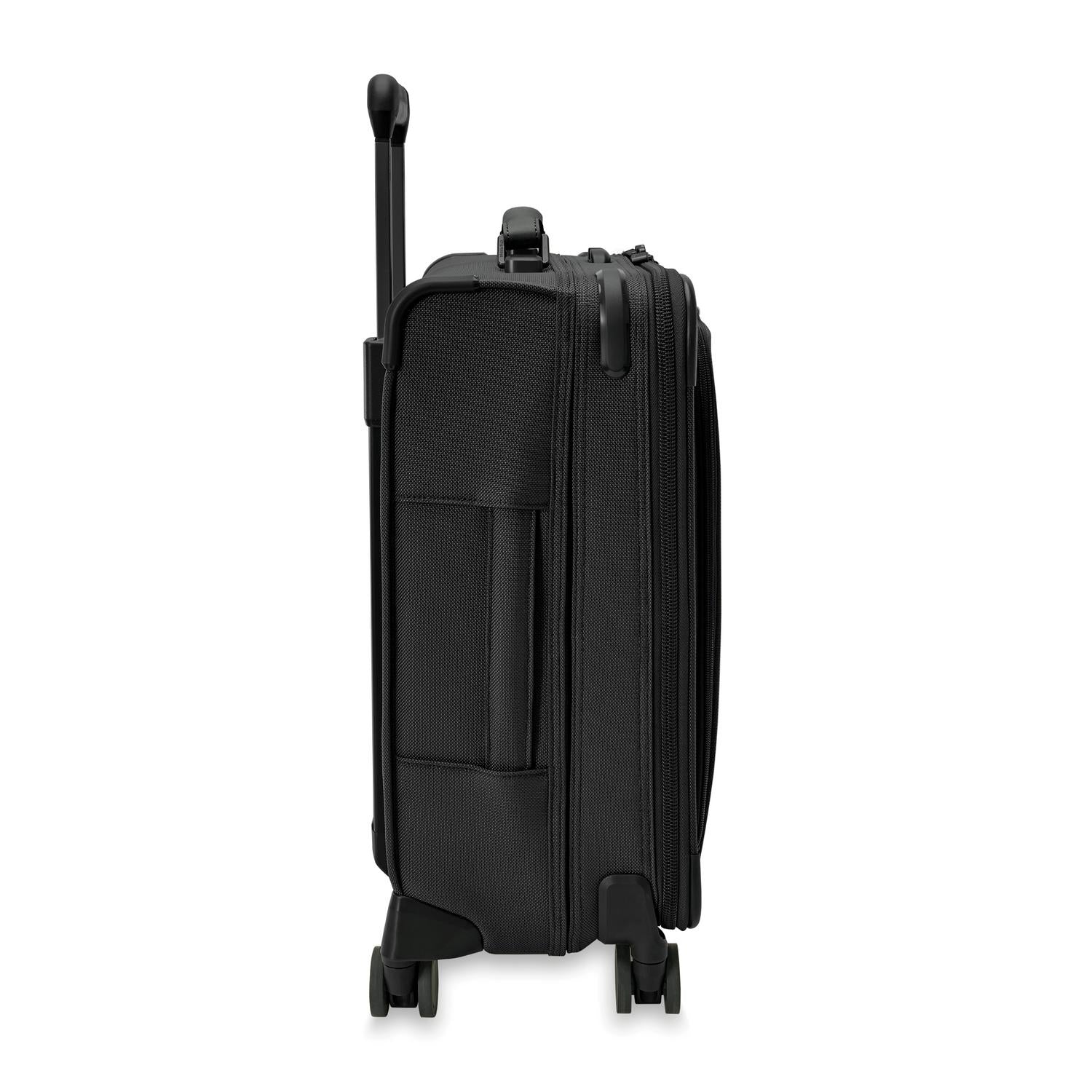 Briggs and Riley Global Carry-On Spinner Black Side #color_black