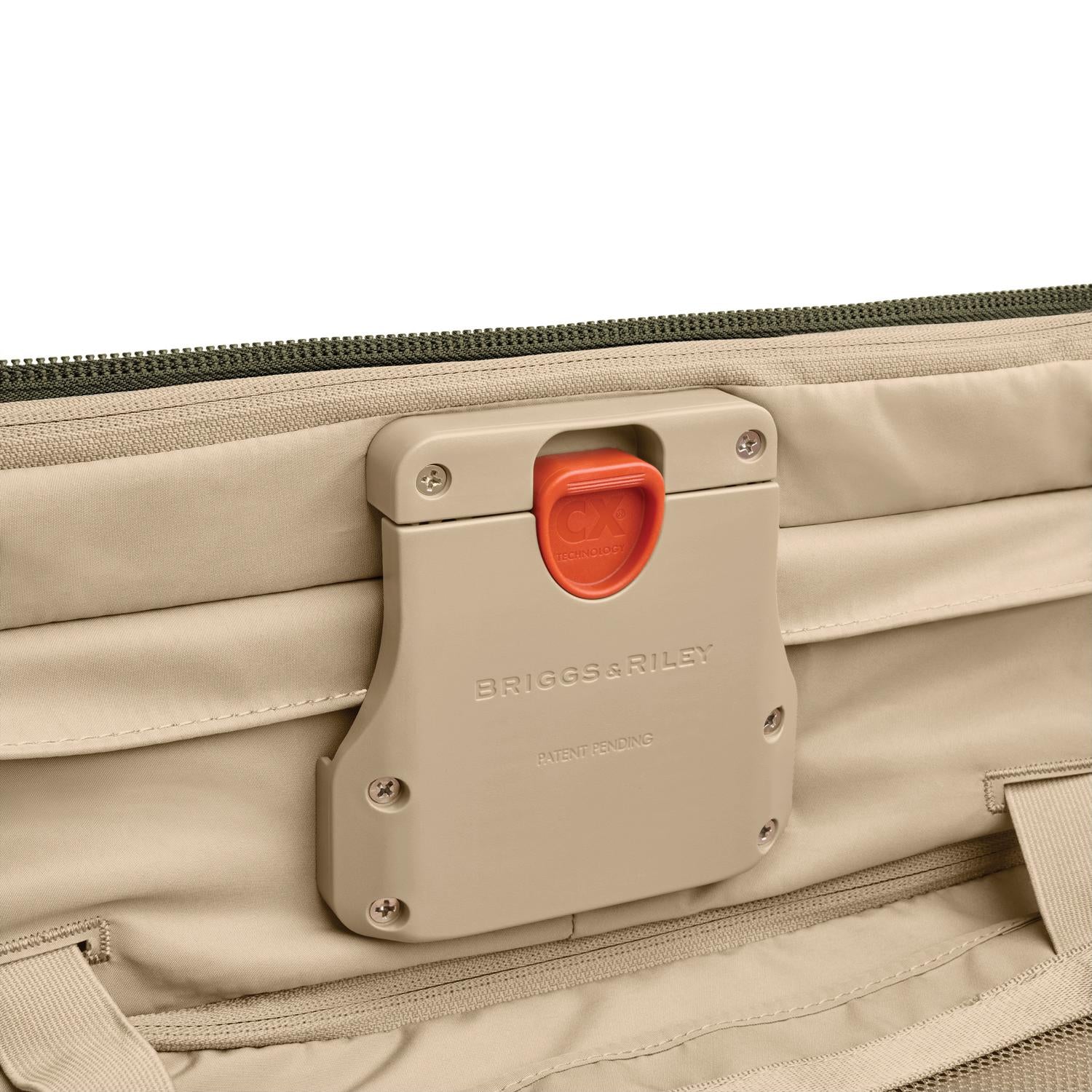 Briggs and Riley Global Carry-On Spinner Olive CX Expansion #color_olive