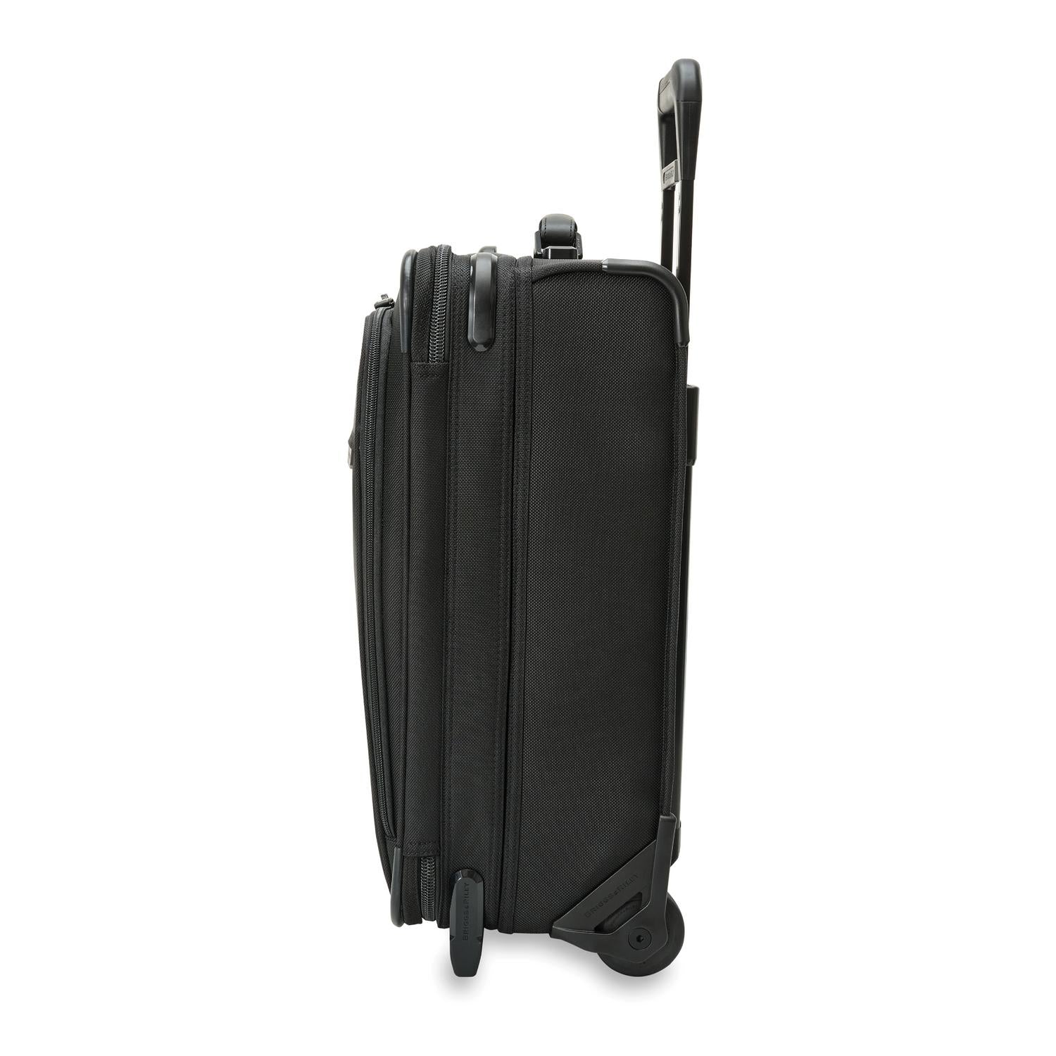 Briggs and Riley Global 2-Wheel Carry-On Black Side View #color_black