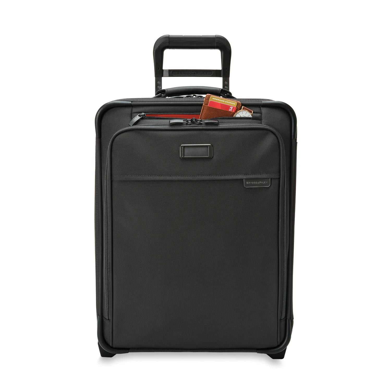 Briggs and Riley Global 2-Wheel Carry-On Front Pocket #color_black
