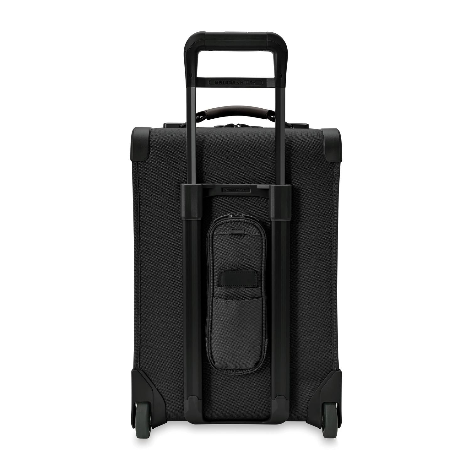 Briggs and Riley Essential 2-wheel Carry-On Black Back View  #color_black