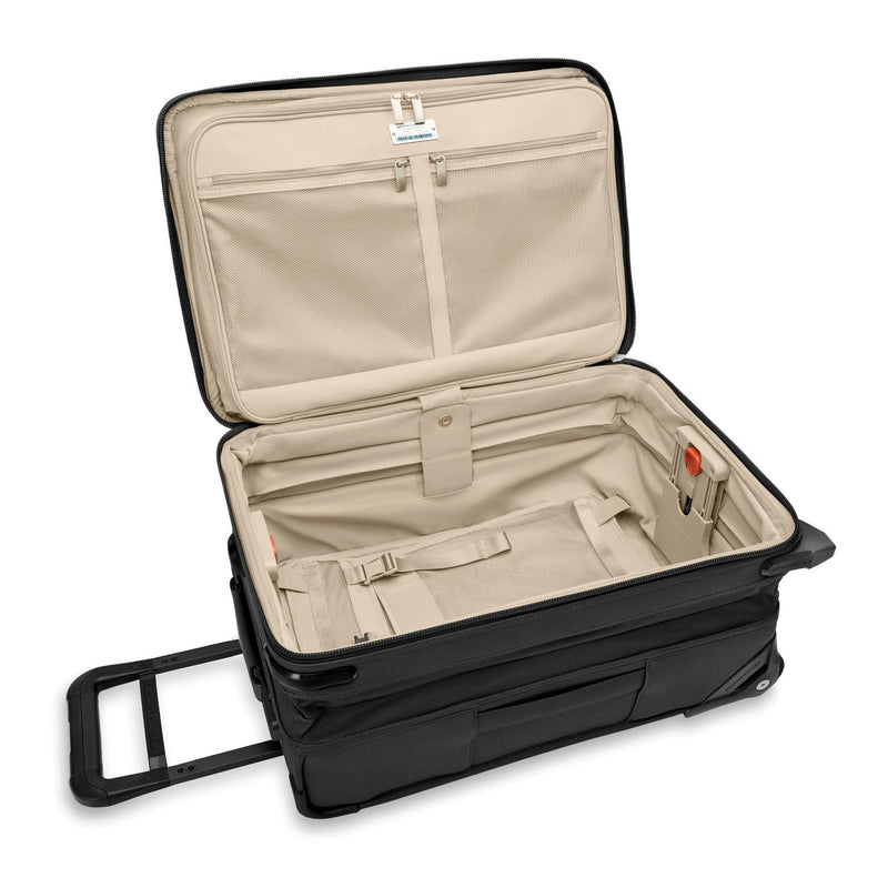 Briggs and Riley Essential 2-wheel Carry-On Black Open View #color_black