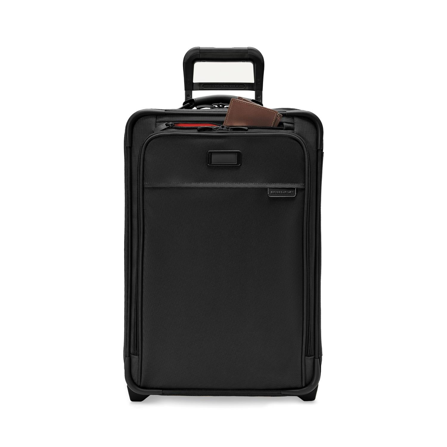 Briggs and Riley Essential 2-wheel Carry-On Black Front Pocket  #color_black