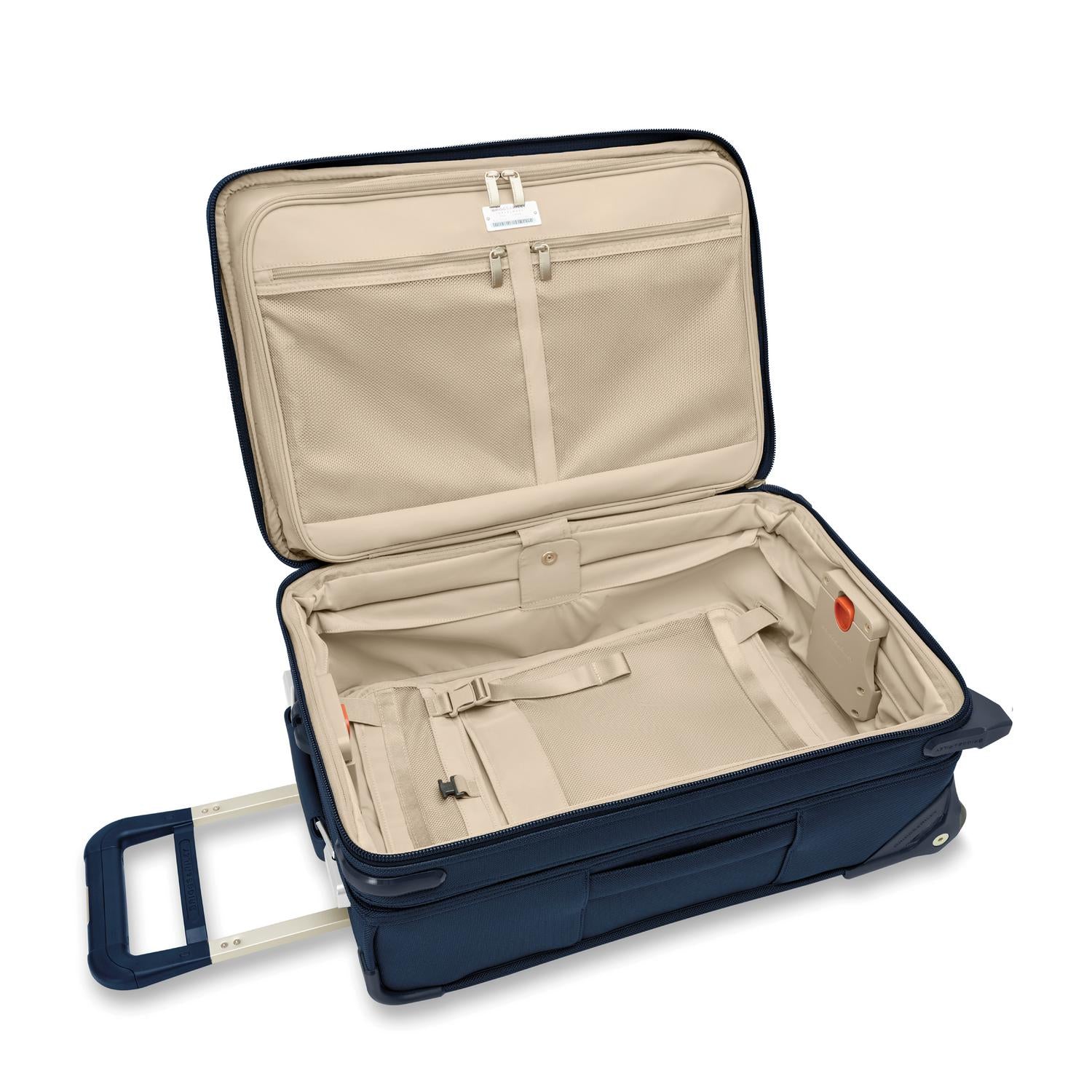 Briggs and Riley Essential 2-Wheel Carry-On Navy Open  #color_navy