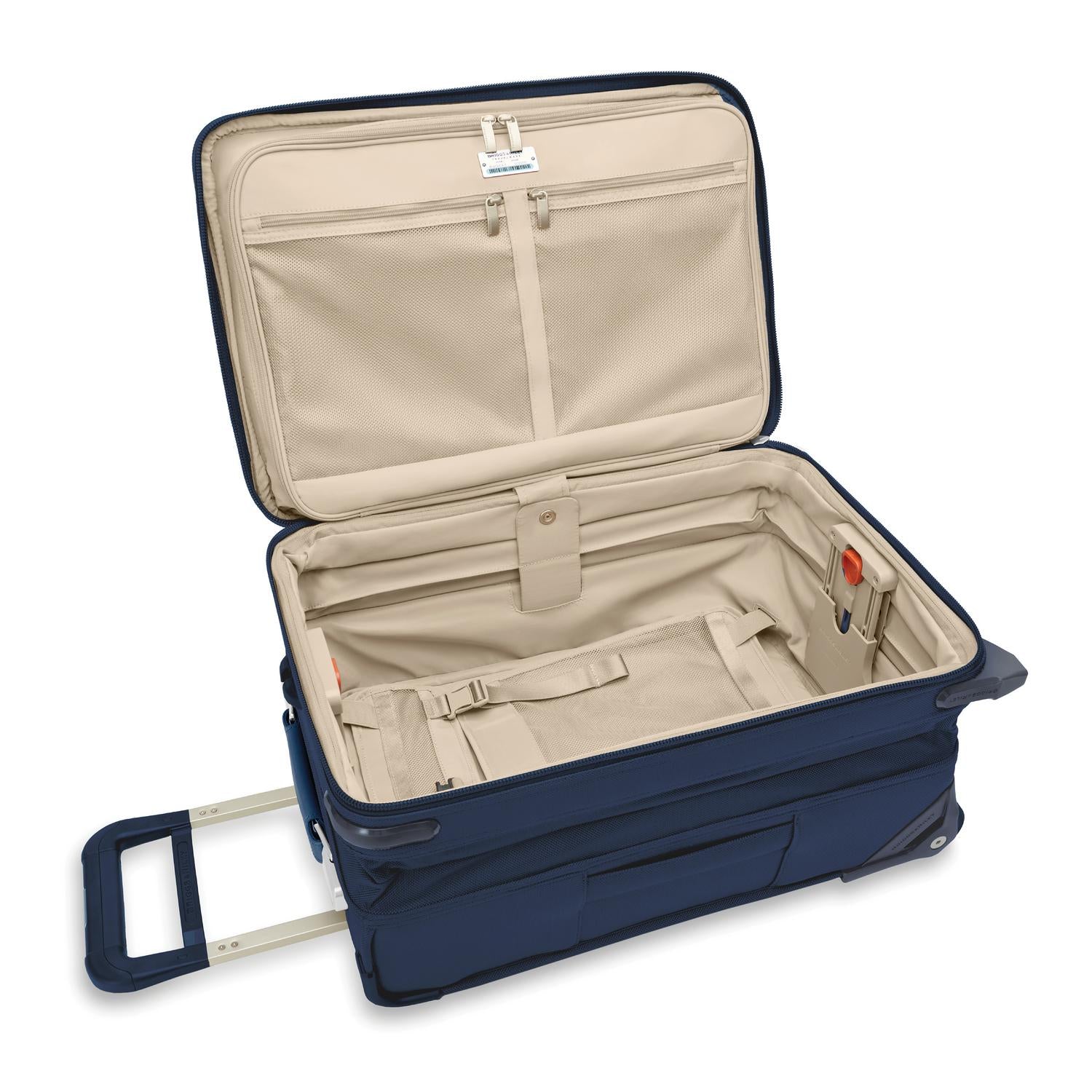 Briggs and Riley Essential 2-Wheel Carry-On Navy Open View  #color_navy