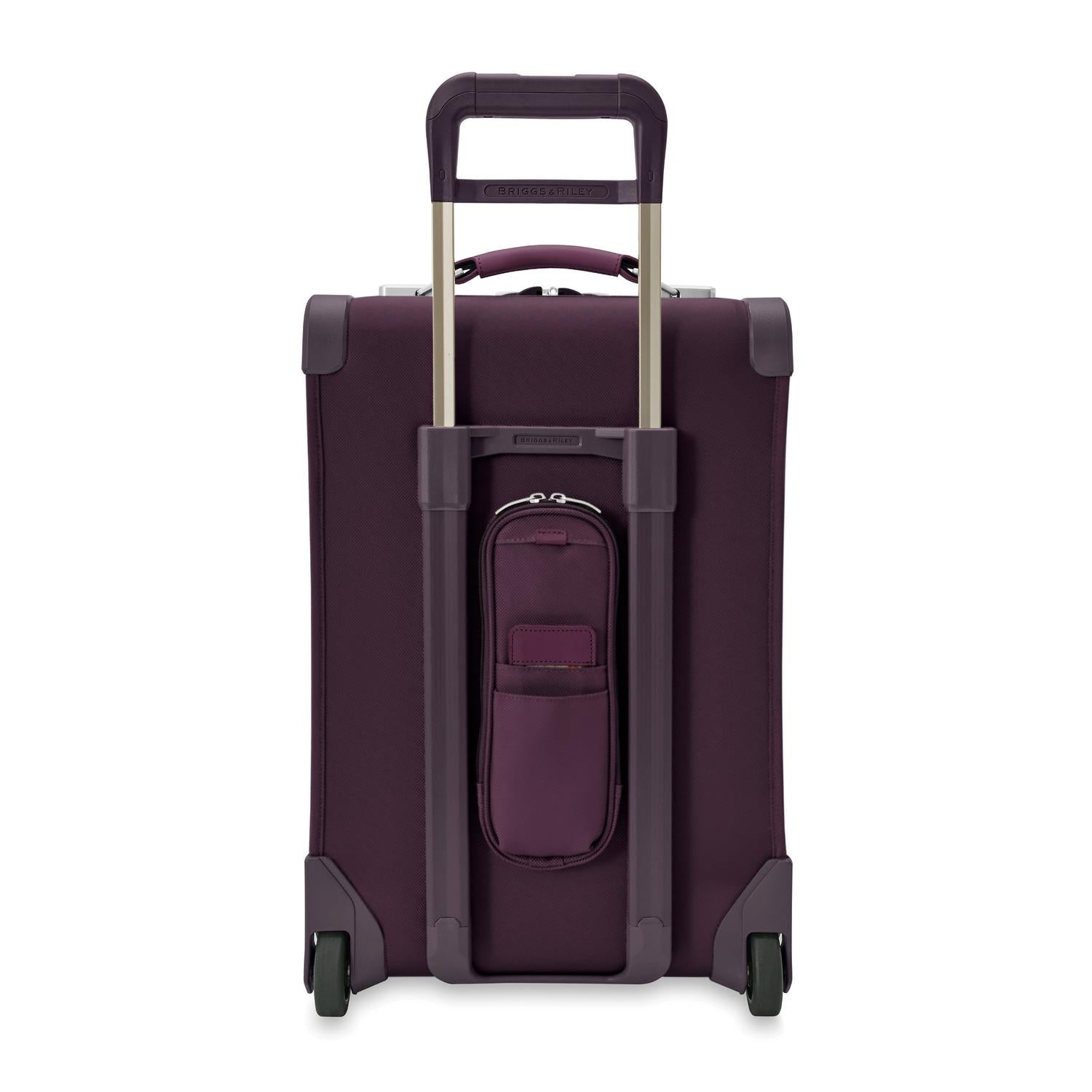 Baseline Essential 22" 2-Wheel Expandable Carry-On Plum Back #color_plum