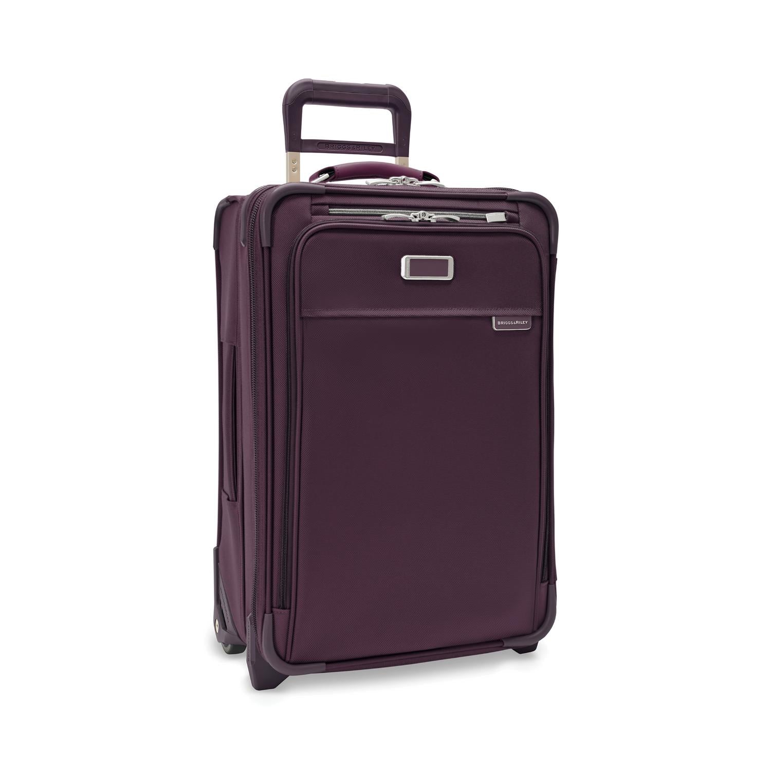 Baseline Essential 22" 2-Wheel Expandable Carry-On Plum Side  #color_plum