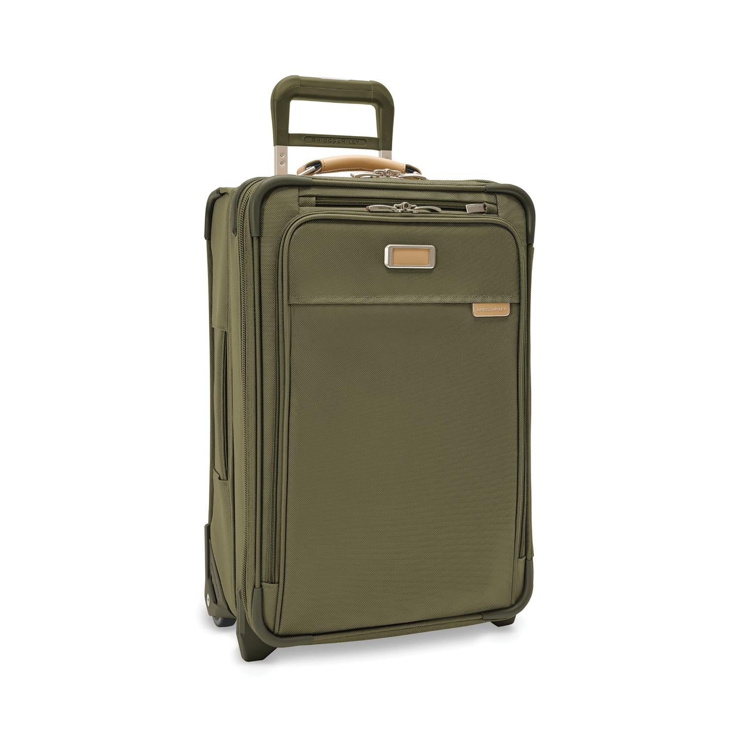 Briggs and Riley Essential 2-wheel Carry-On Olive Side View #color_olive