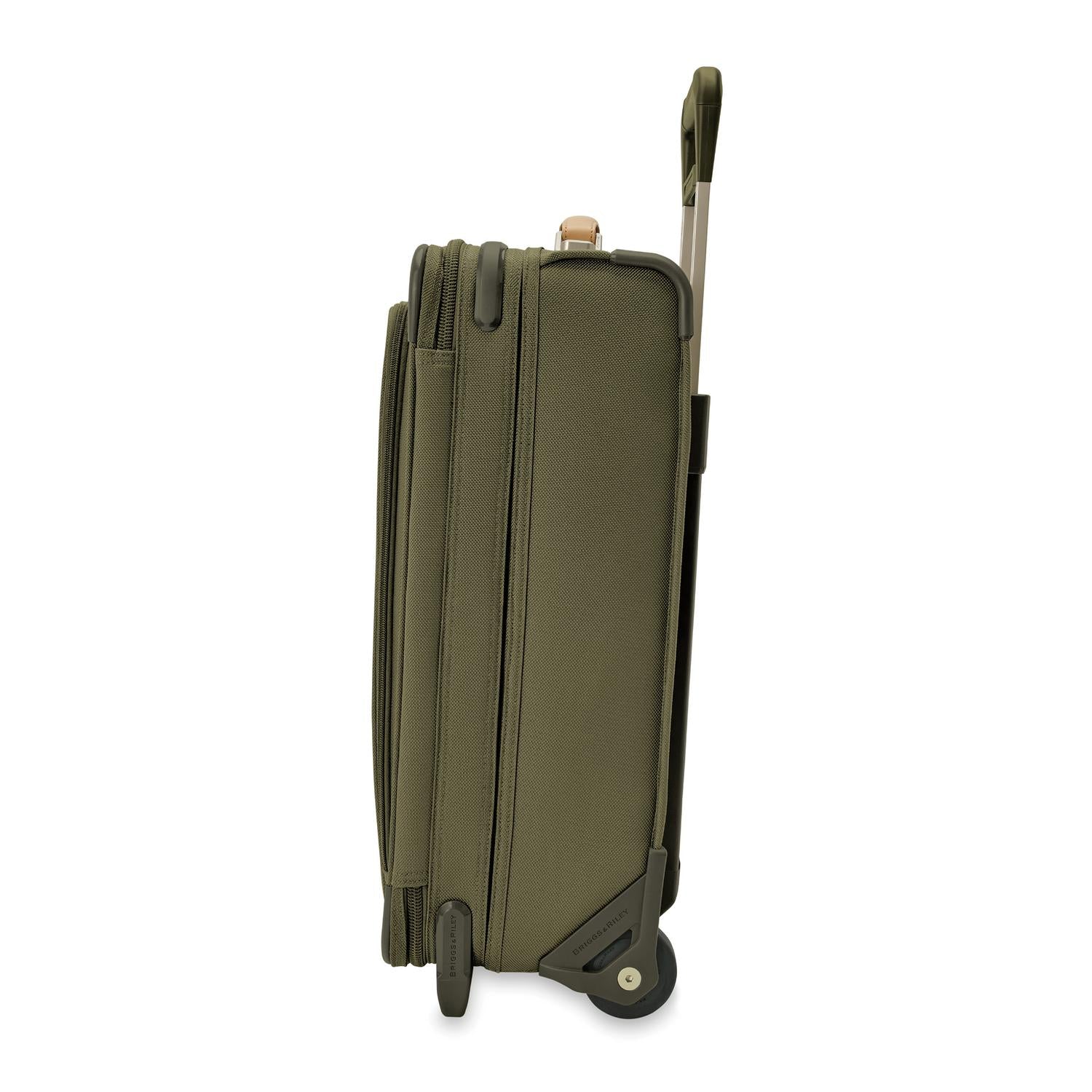 Briggs and Riley Essential 2-wheel Carry-On Olive Side View #color_olive