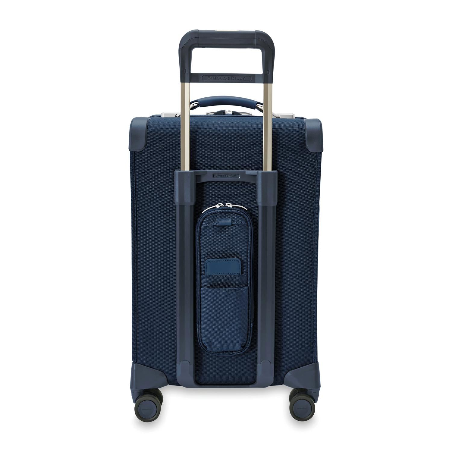 Briggs and Riley Essential Carry-On Spinner Navy Back View  #color_navy