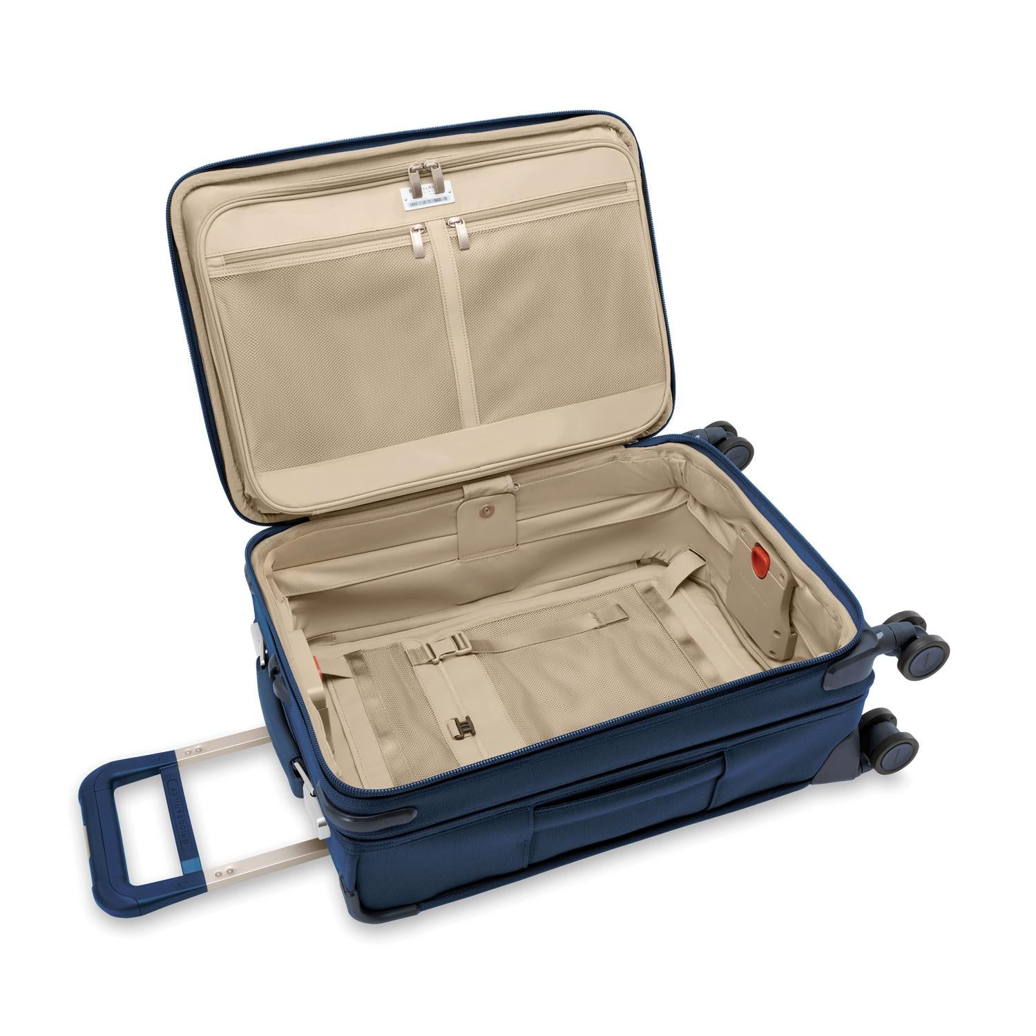 Briggs and Riley Essential Carry-On Spinner Navy Open #color_navy