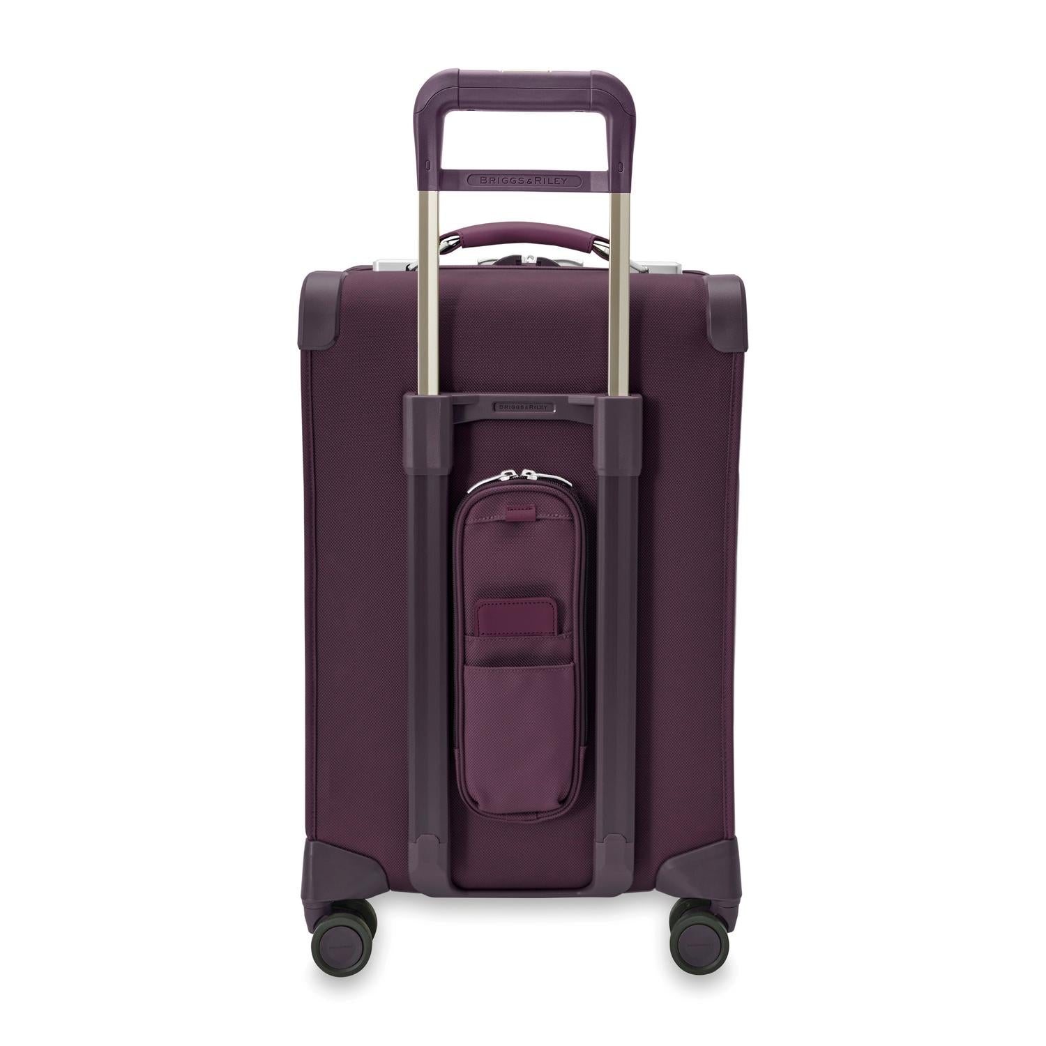 Baseline Essential 22" Carry-On Expandable Spinner Plum Back #color_plum
