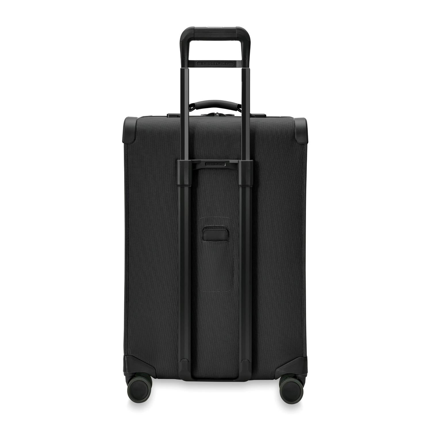 Briggs and Riley Medium Expandable Spinner Black Back View #color_black