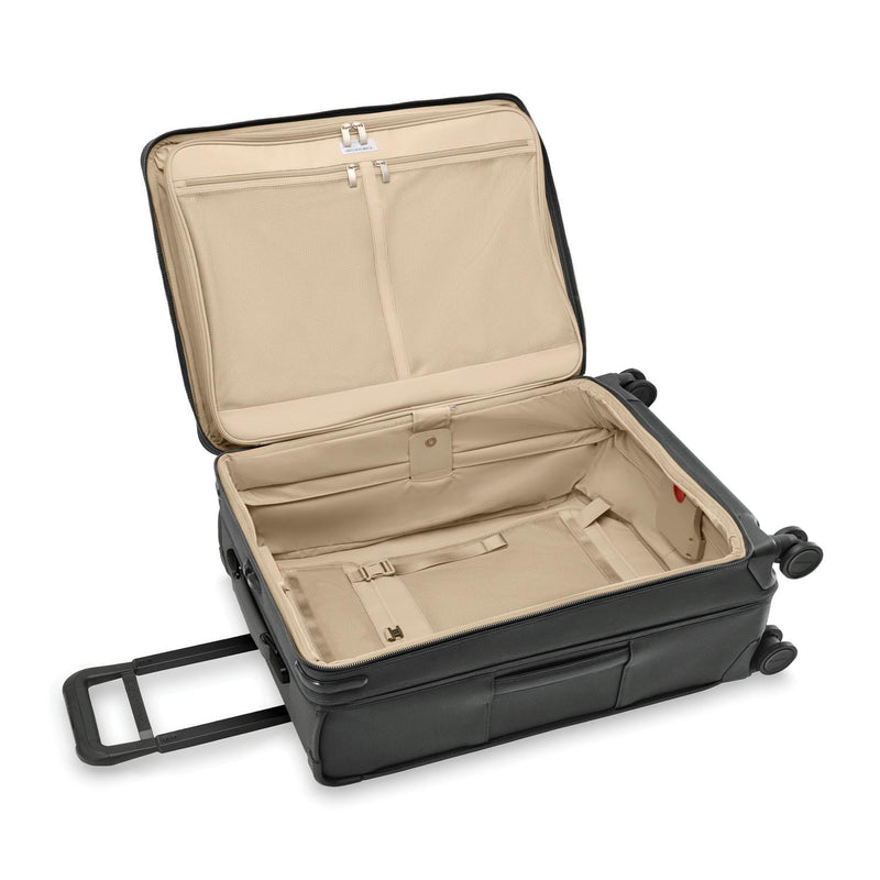 Briggs and Riley Medium Expandable Spinner Black Open #color_black
