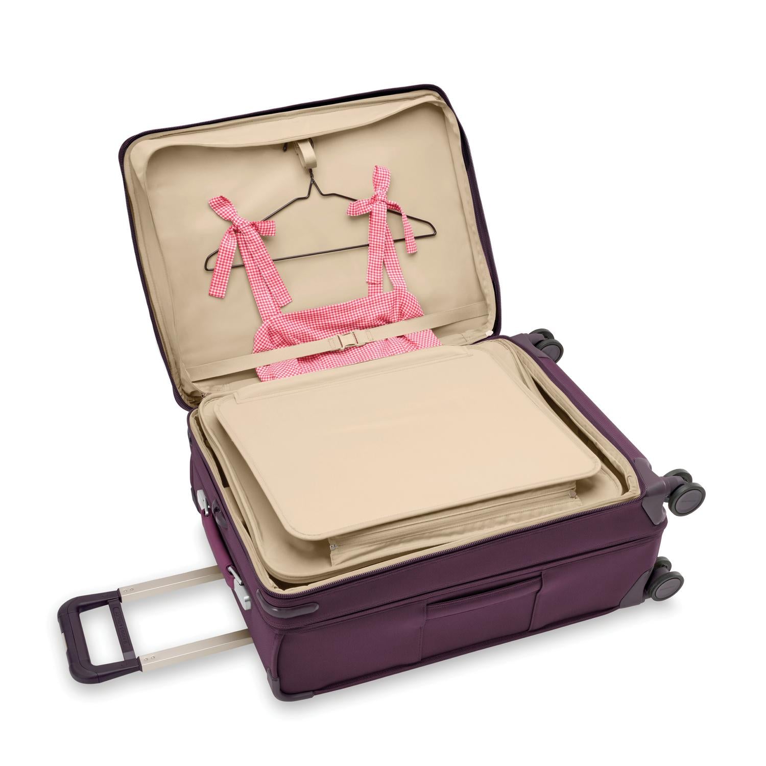 Baseline Medium Expandable Spinner Plum Garment Folder  #color_plum