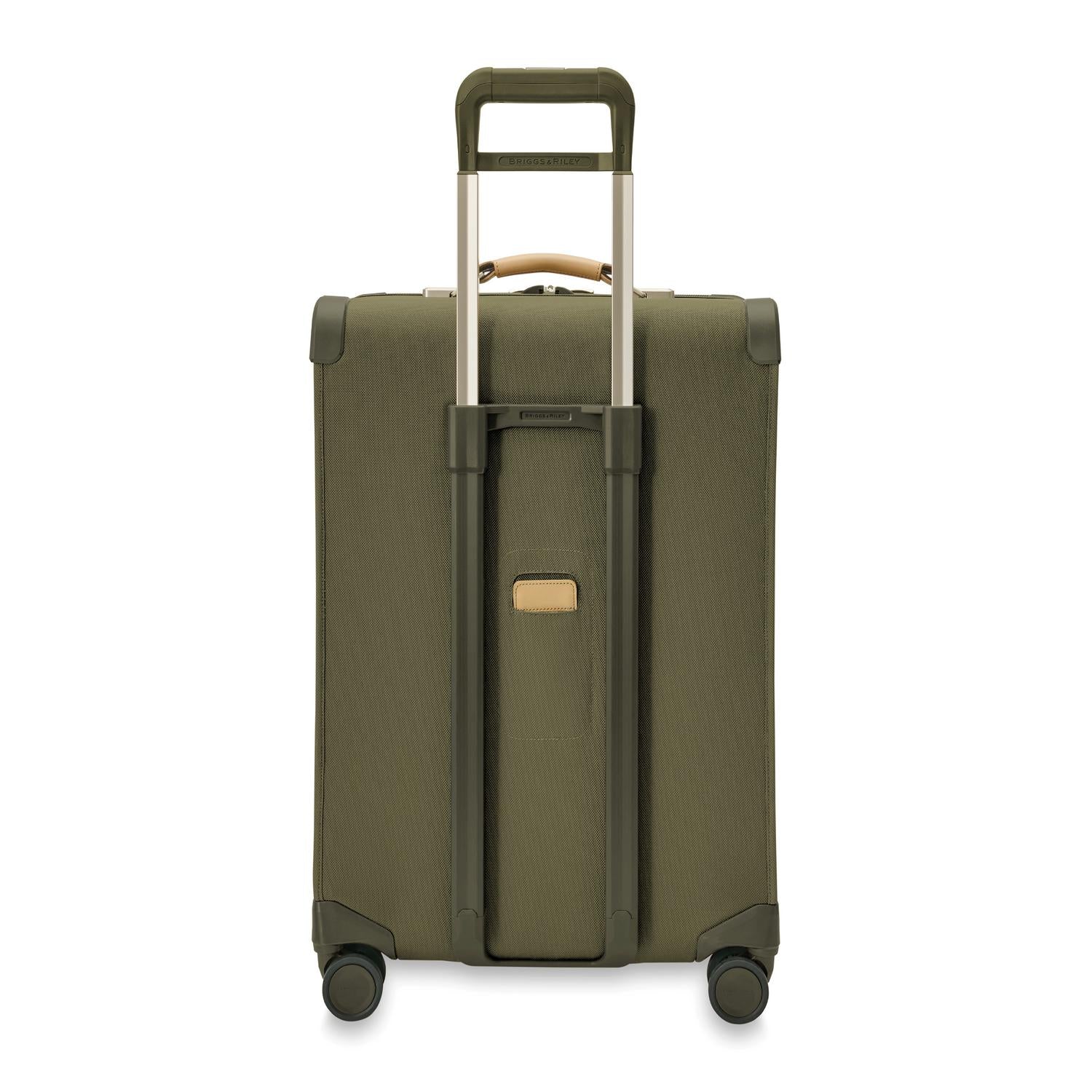 Briggs and Riley Medium Expandable Spinner Olive Back View #color_olive