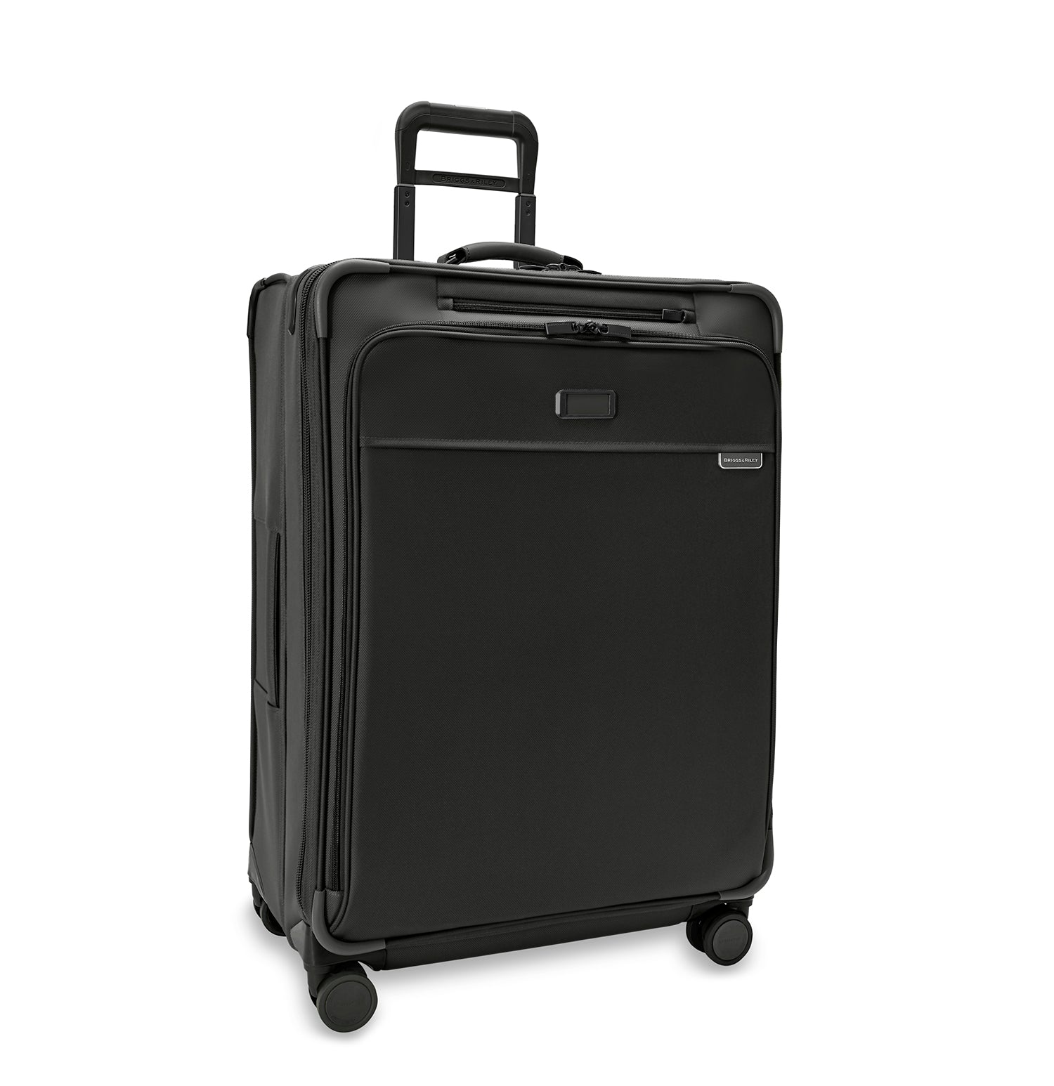 Briggs and Riley Large Expandable Spinner Black Front View  #color_black