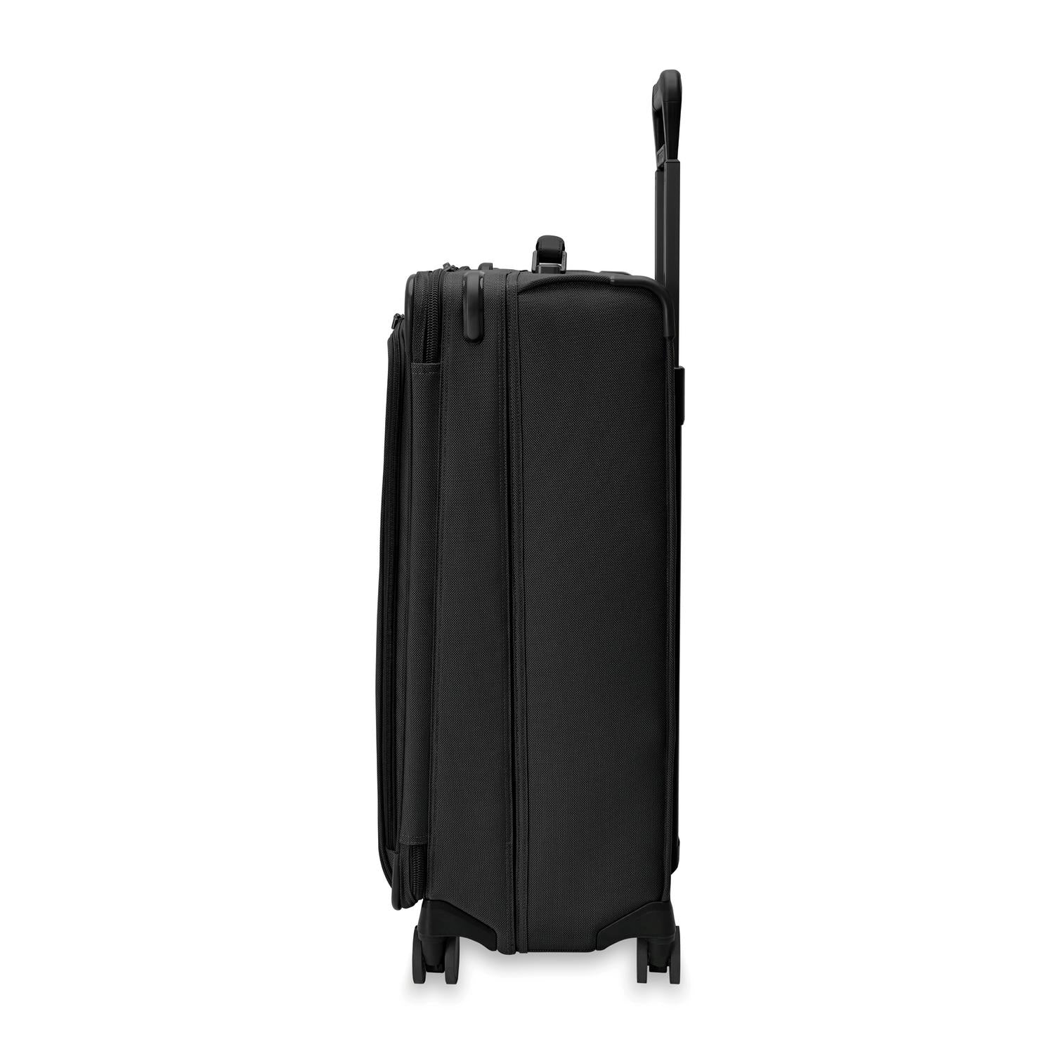 Briggs and Riley Large Expandable Spinner Black Side View  #color_black