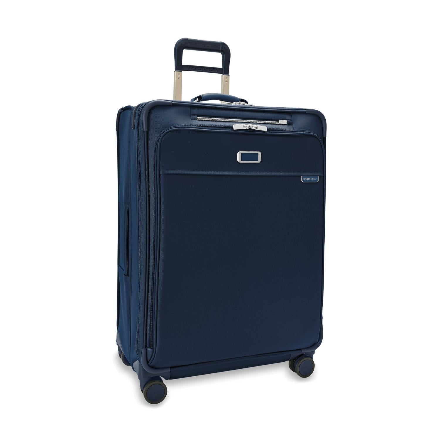 Briggs and Riley Large Expandable Spinner Navy Side View #color_navy