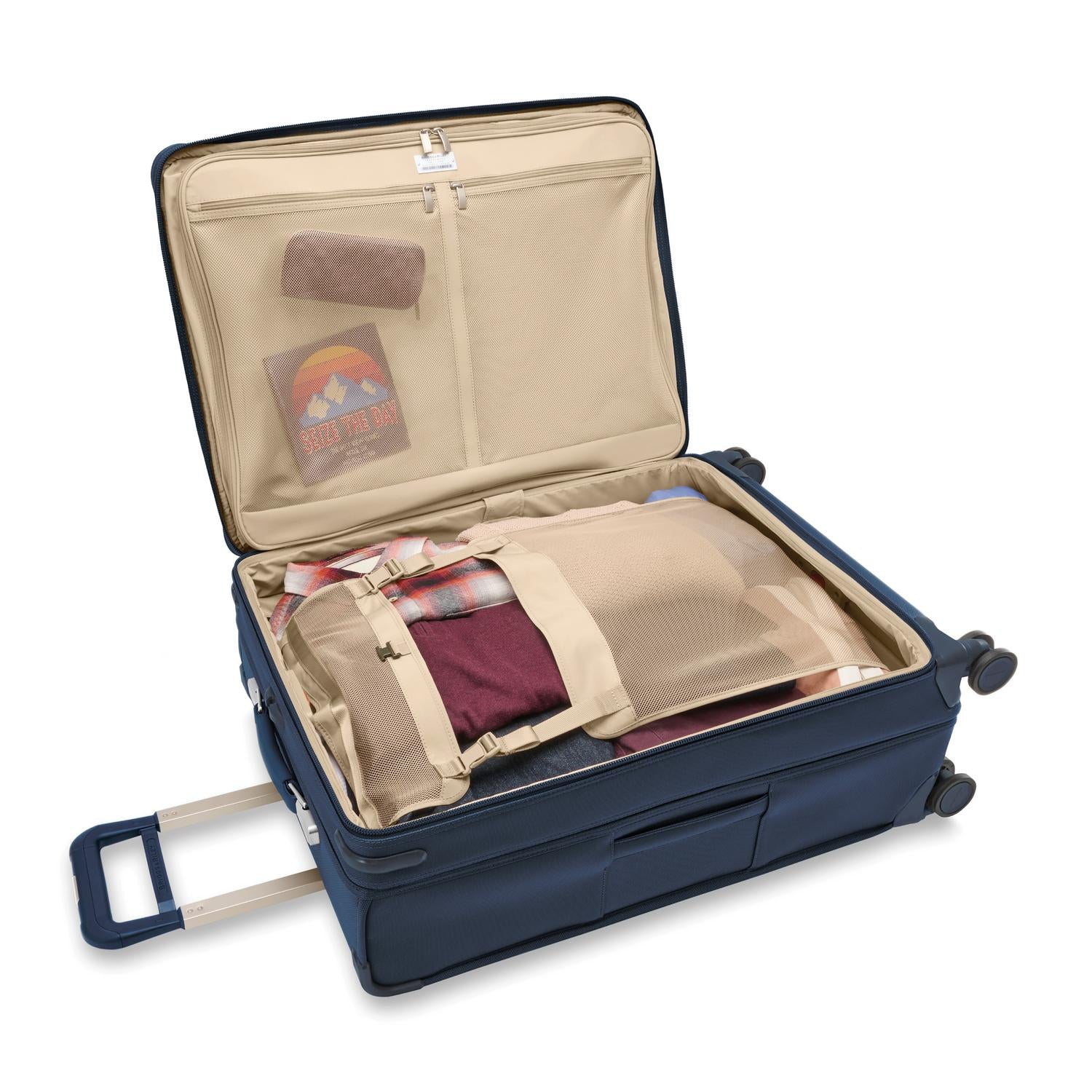 Briggs and Riley Large Expandable Spinner Navy Open Packed #color_navy