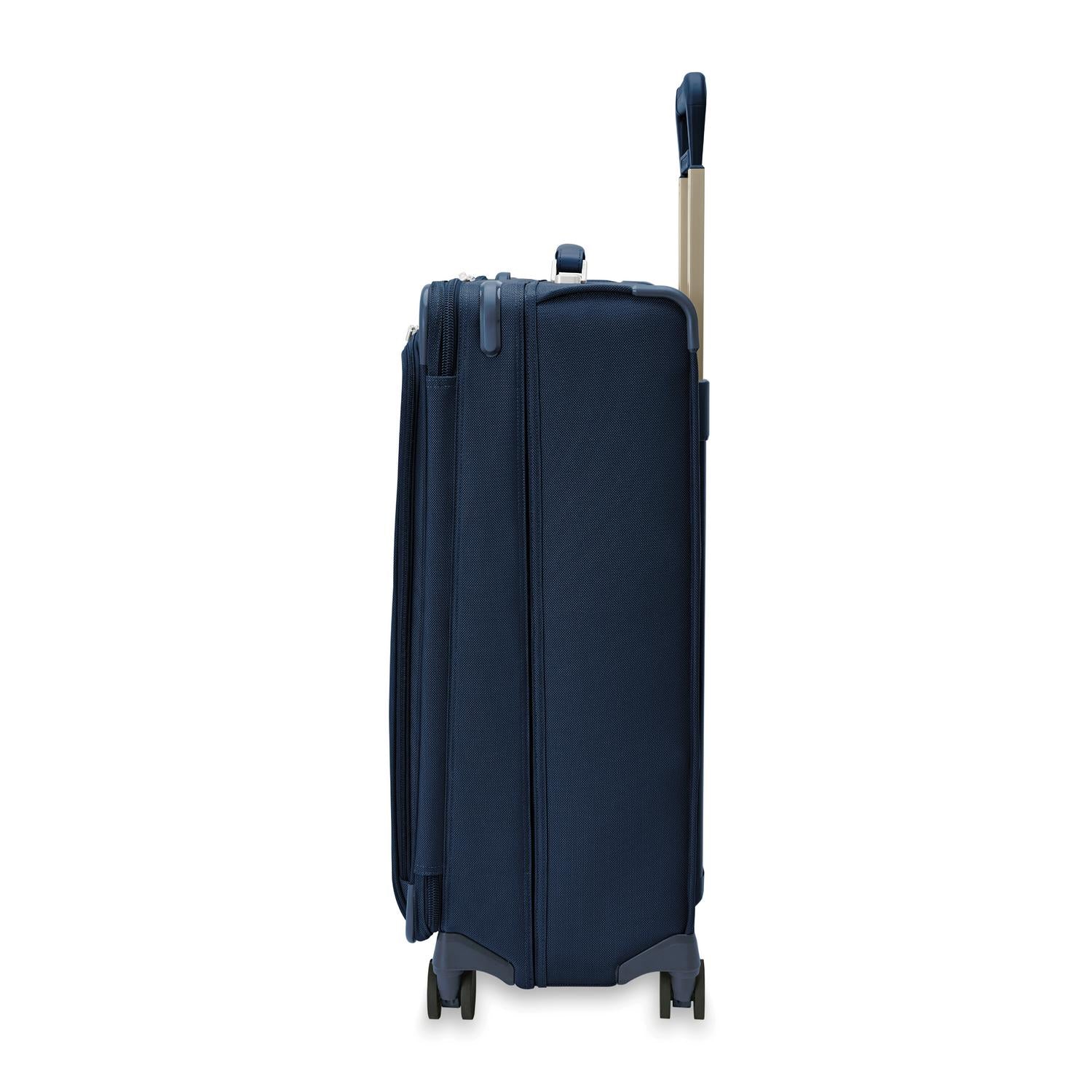 Briggs and Riley Large Expandable Spinner Navy Side View  #color_navy