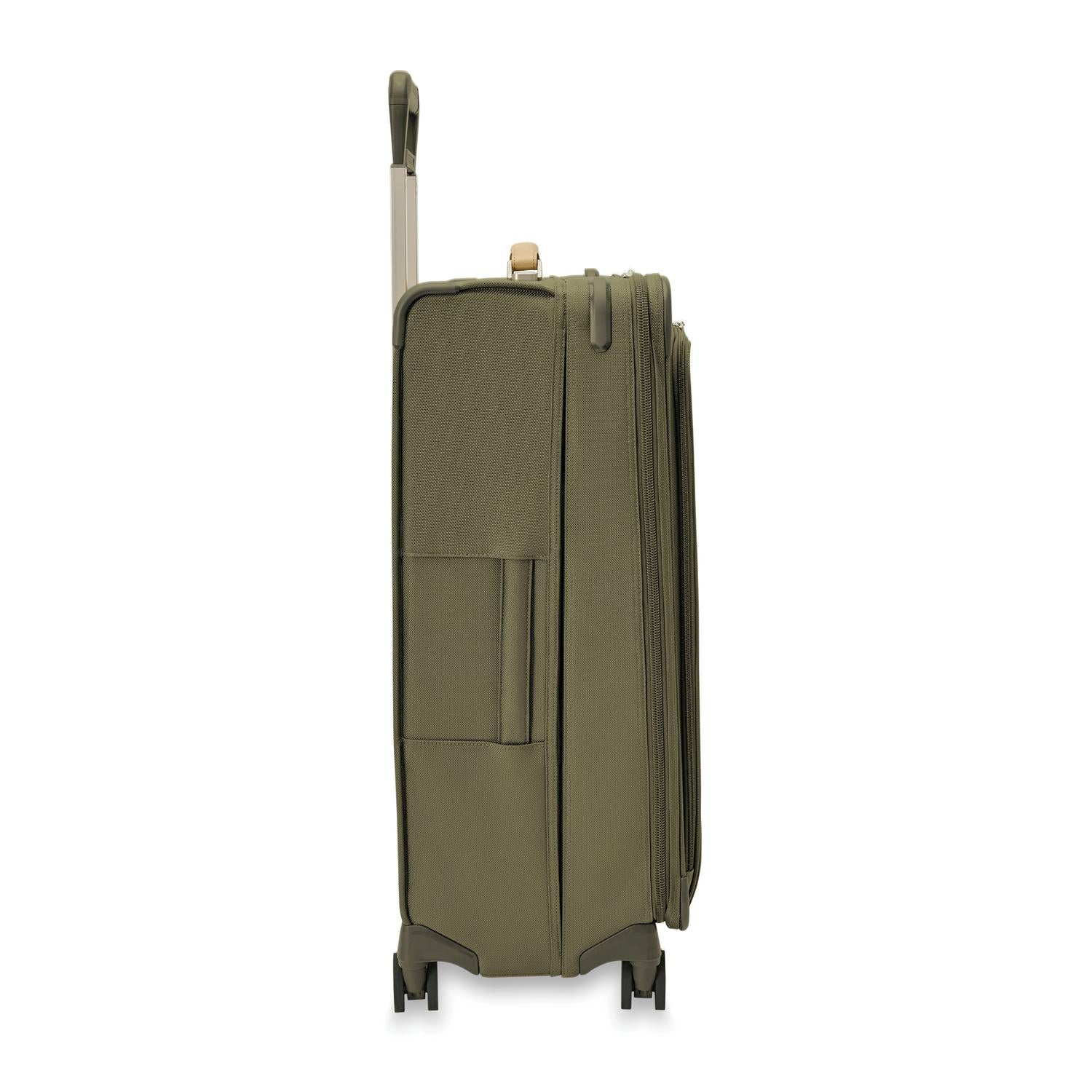 Briggs and Riley Large Expandable Spinner Olive SIde View  #color_olive