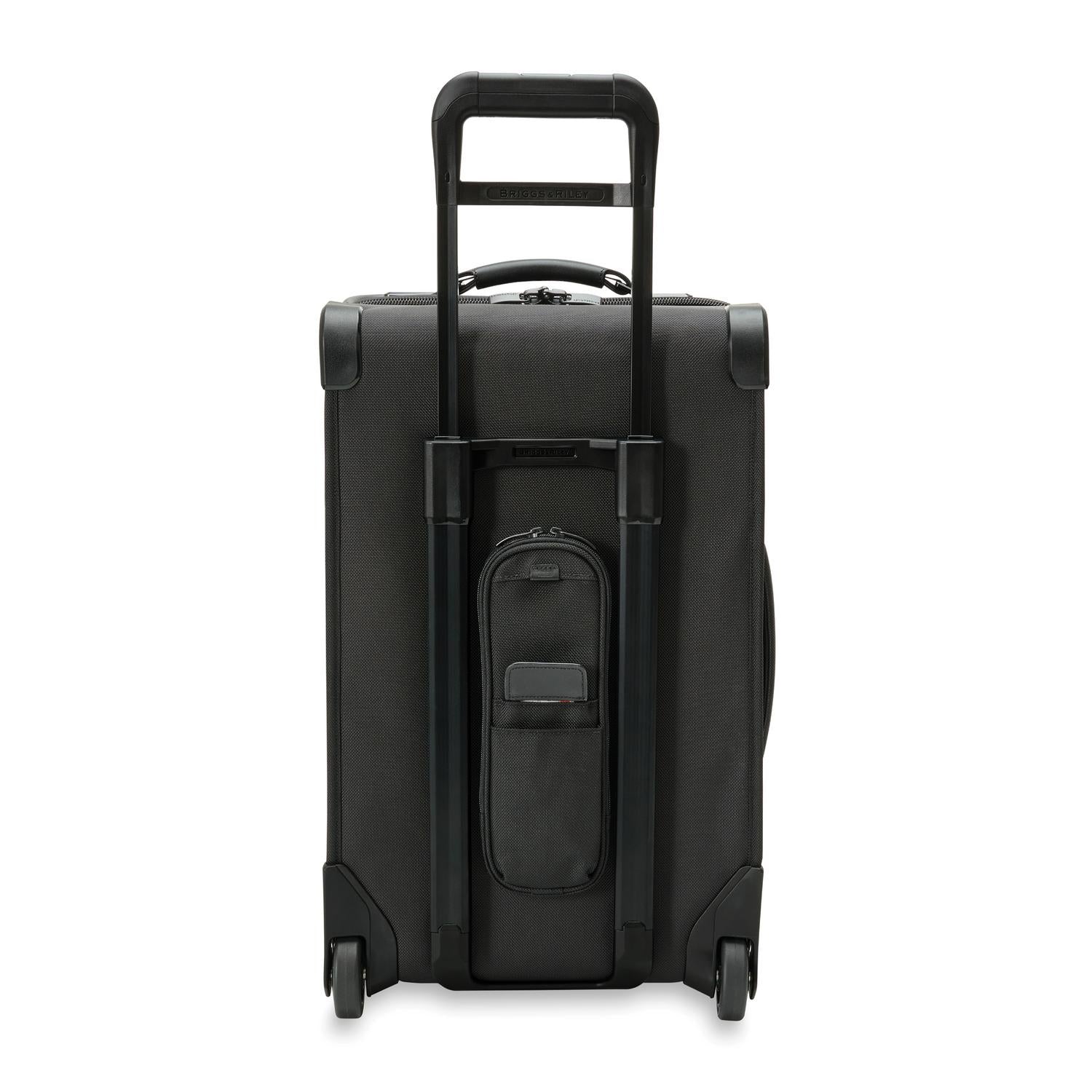 Briggs & Riley Carry-on 2-Wheel Garment Bag Back View #color_black