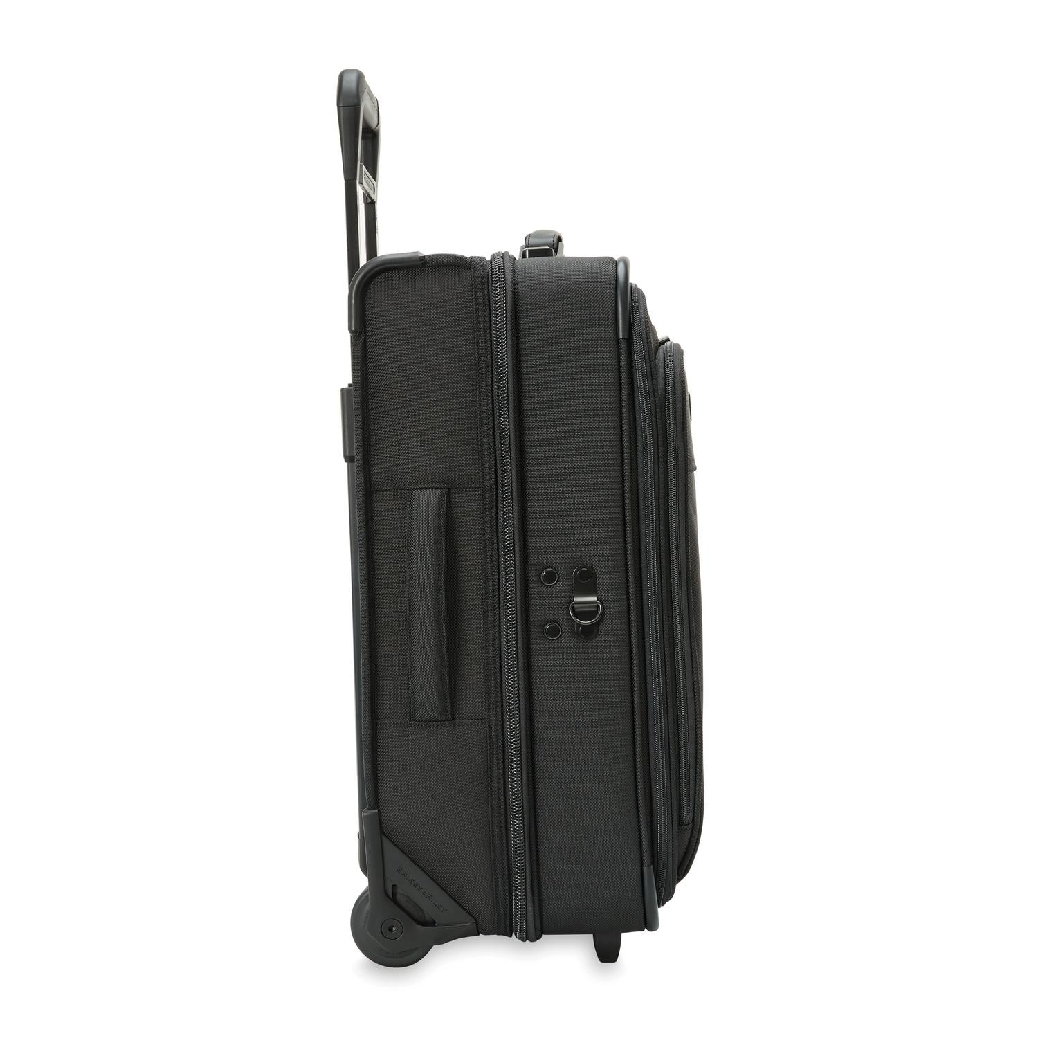 Briggs & Riley Carry-on 2-Wheel Garment Bag Side View #color_black