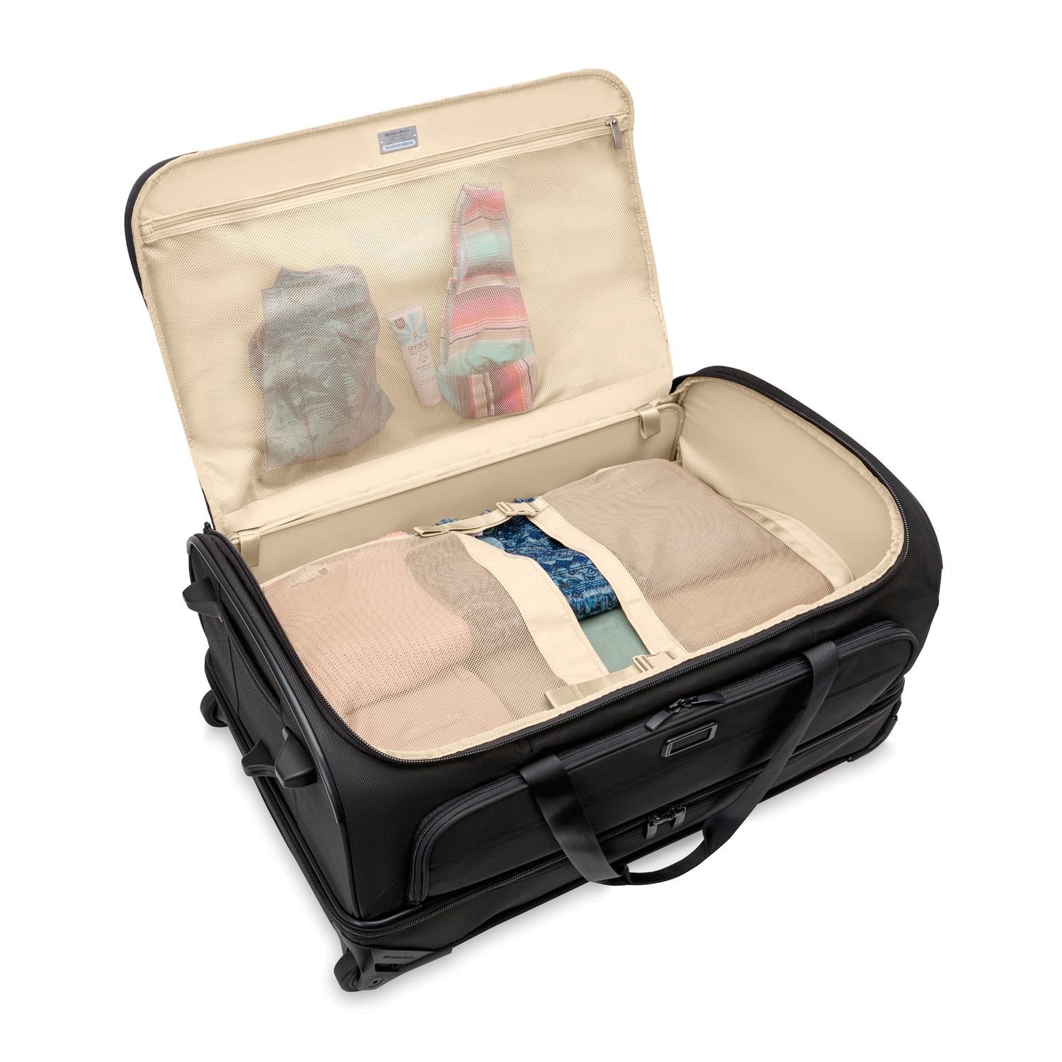 Briggs Riley Baseline Black Large 2 Wheel Duffle