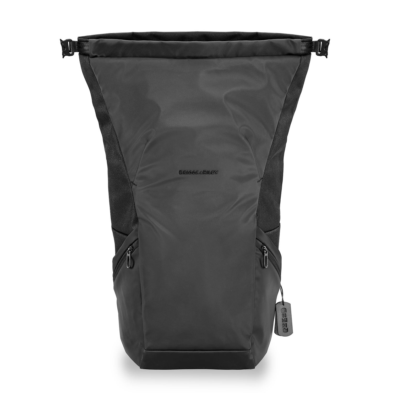 Briggs and Riley Large Roll-Top Backpack Top #color_black