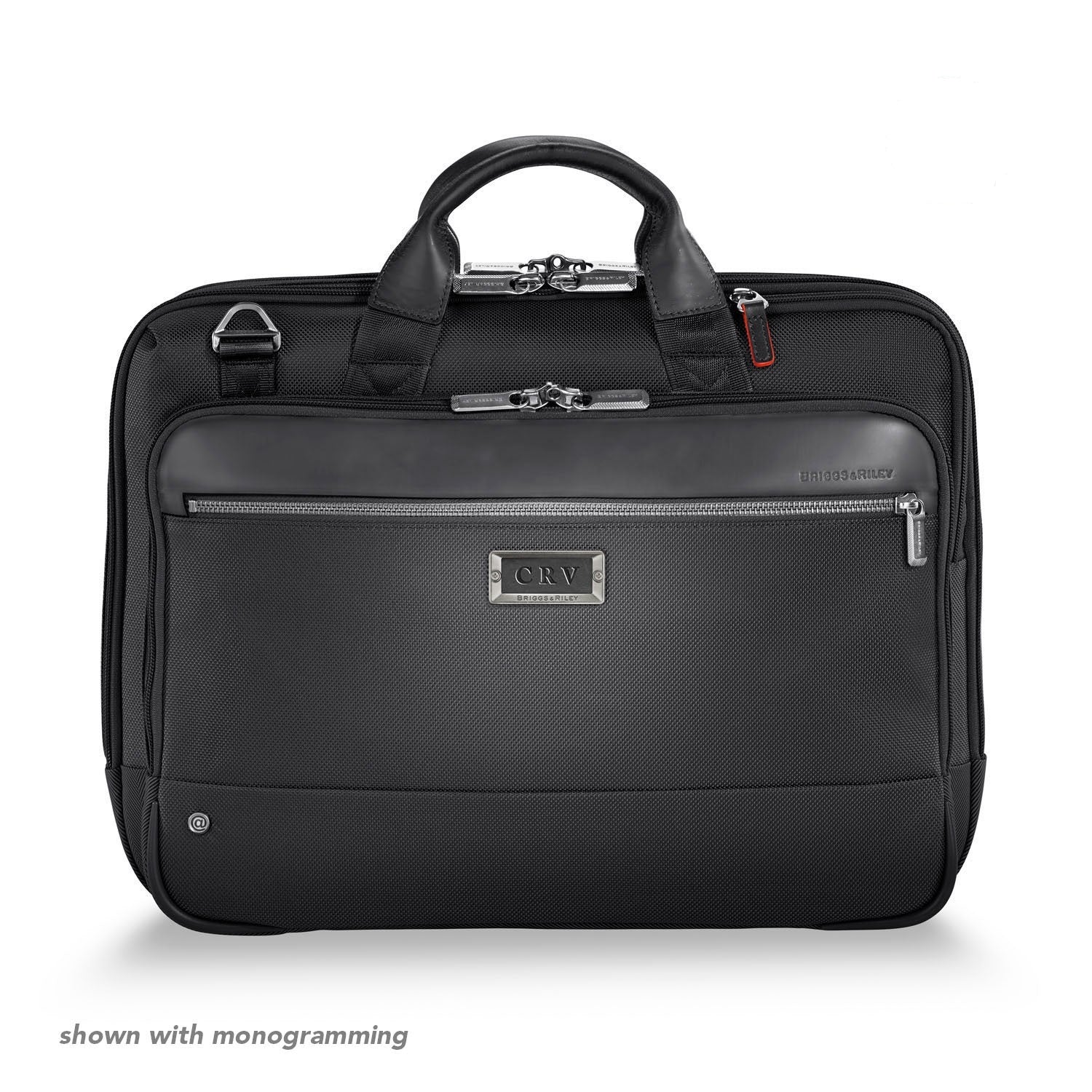 Briggs and Riley Slim Brief Front #color_black