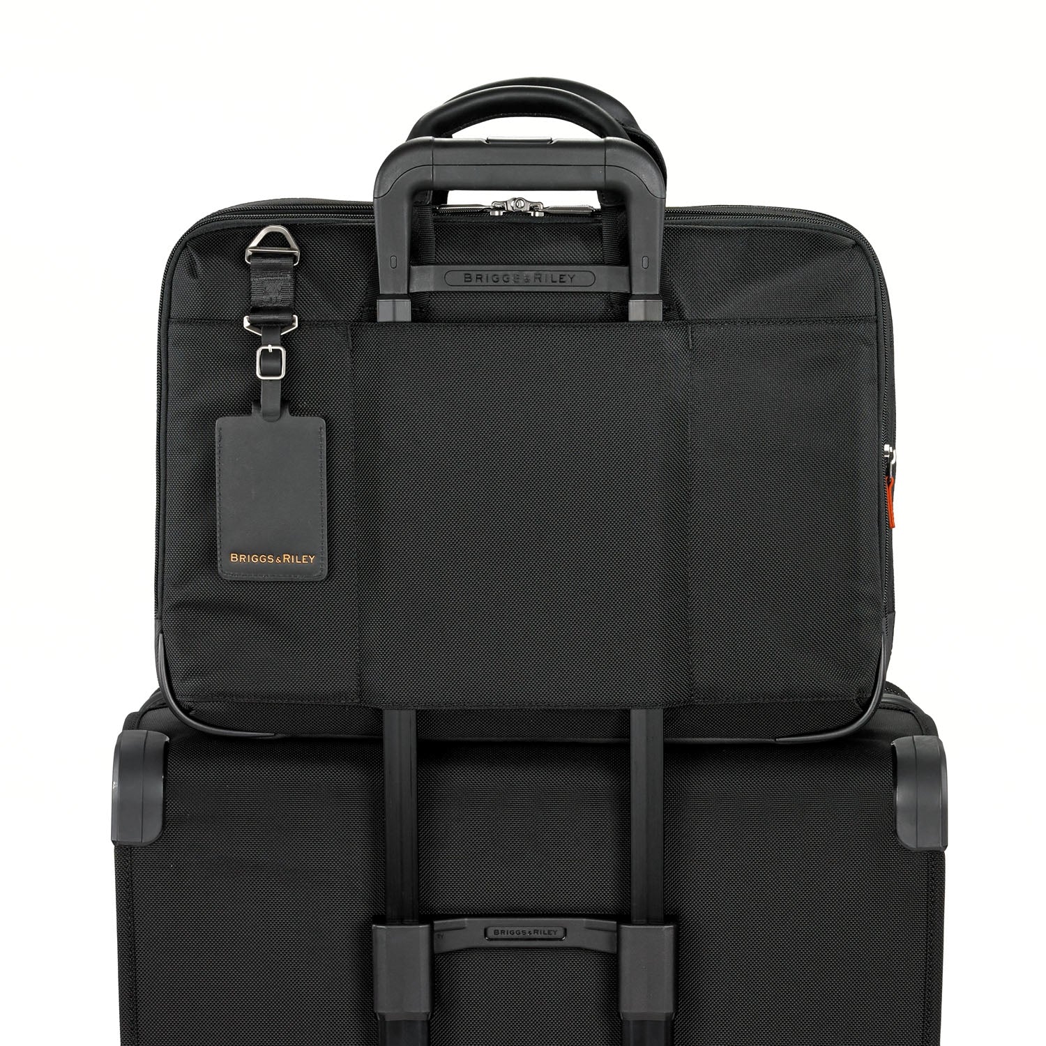 Briggs and Riley Large Expandable Brief Back Slipt Through Panel #color_black