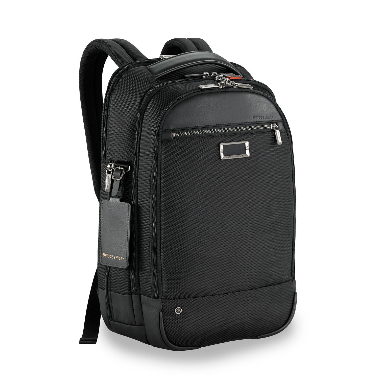 Briggs and Riley Medium Backpack Black SIde #color_black