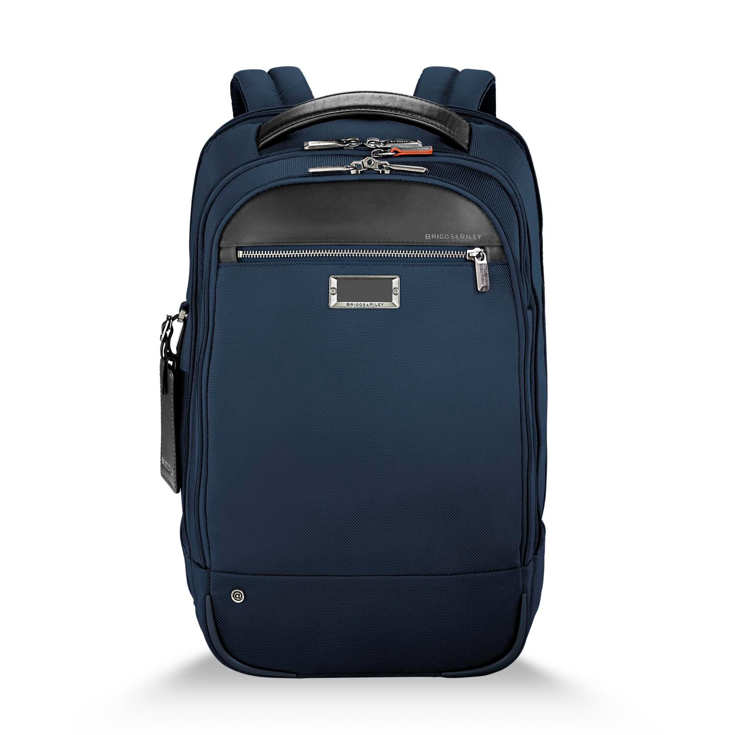 Briggs and Riley Medium Backpack Navy Front View  #color_navy