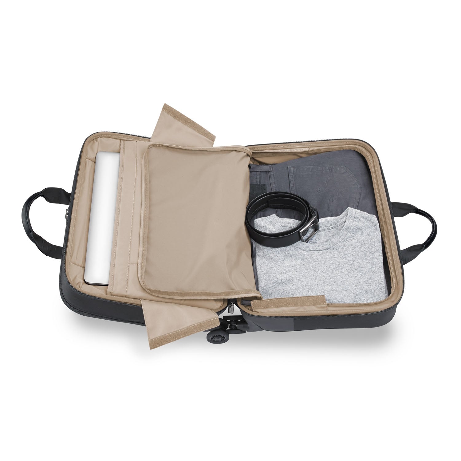 Briggs and Riley Large Spinner Brief Open #color_black