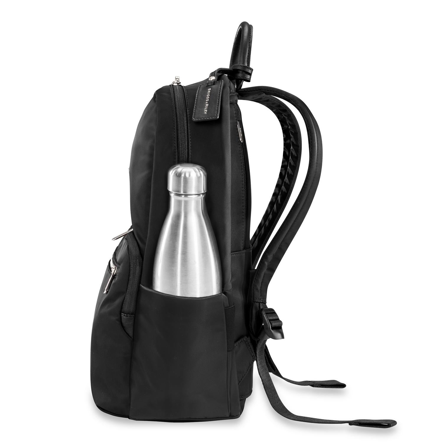 Essential Backpack side view #color_black