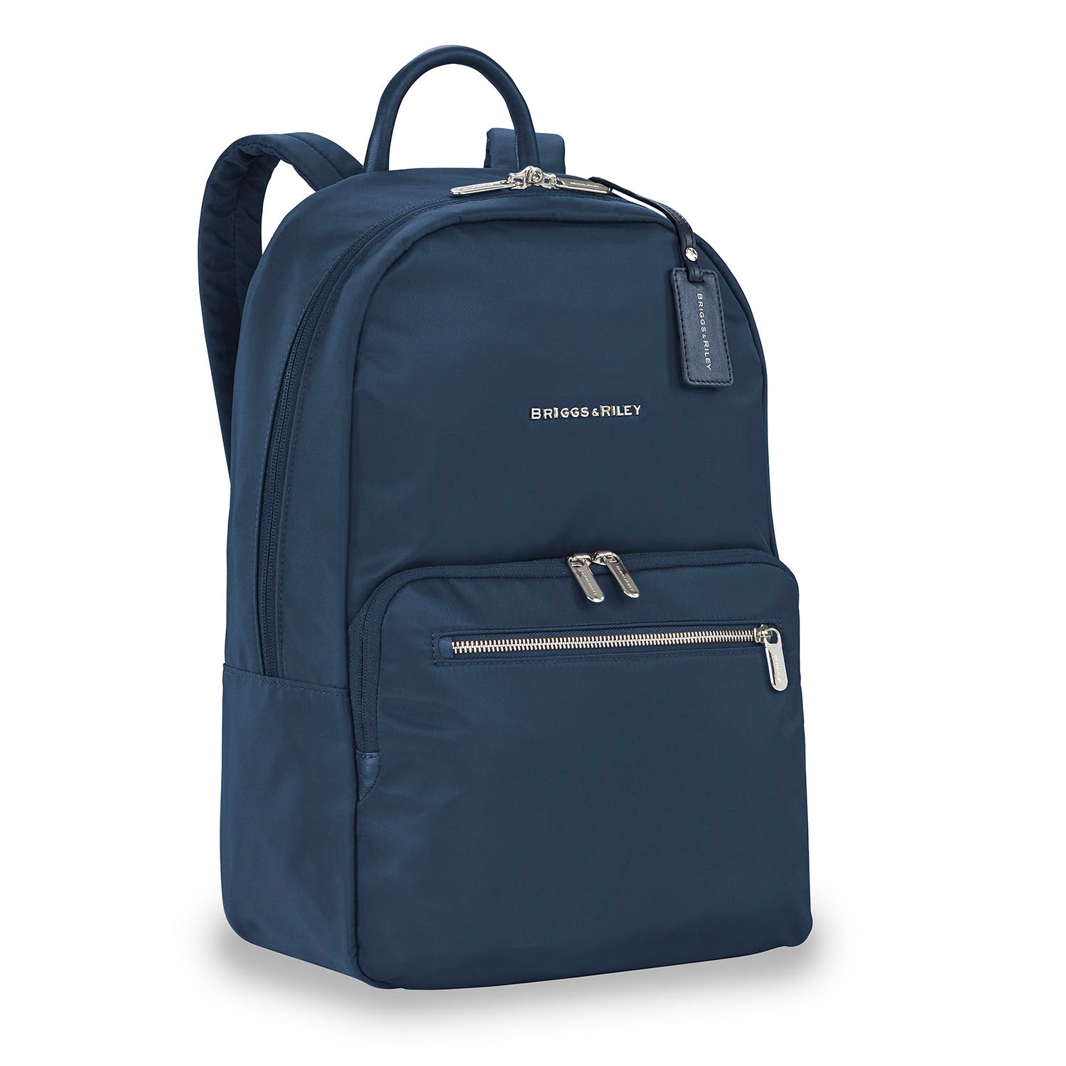 Essential Backpack side view #color_navy