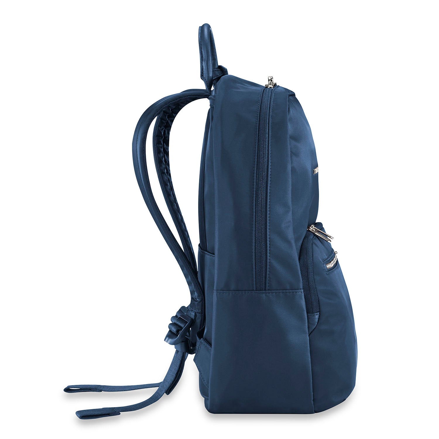 Essential Backpack side view #color_navy