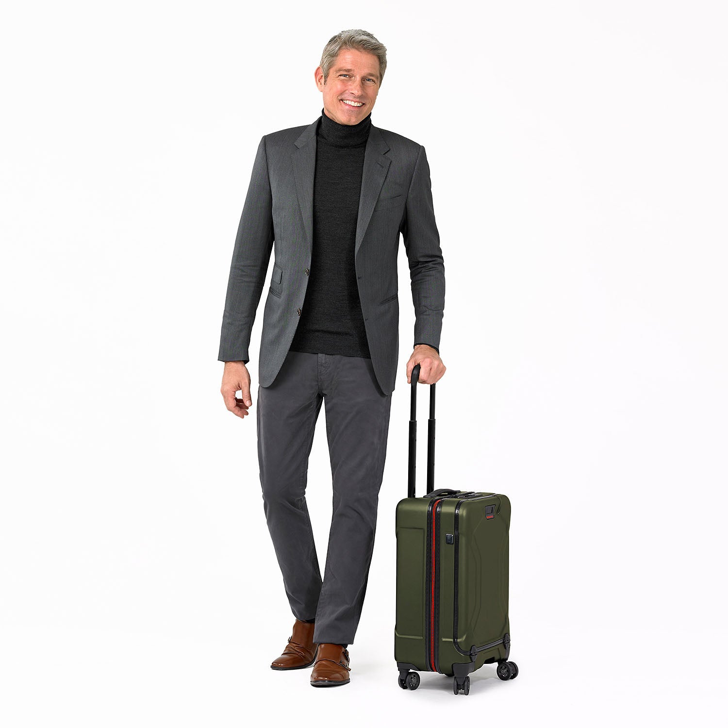  Torq International Carry-On Spinner with Person #color_hunter