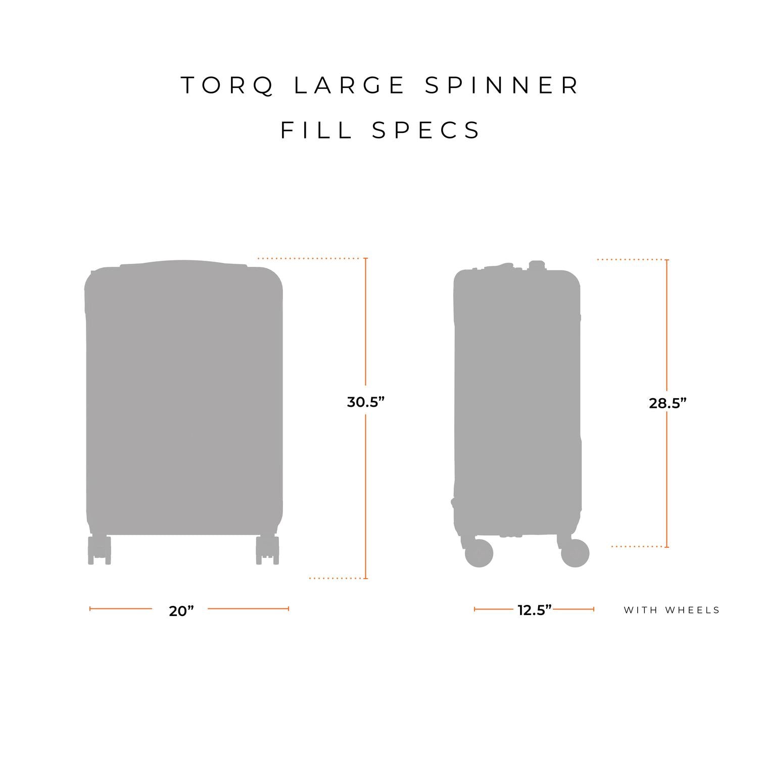 briggs & riley torq black large spinner specs #color_stealth
