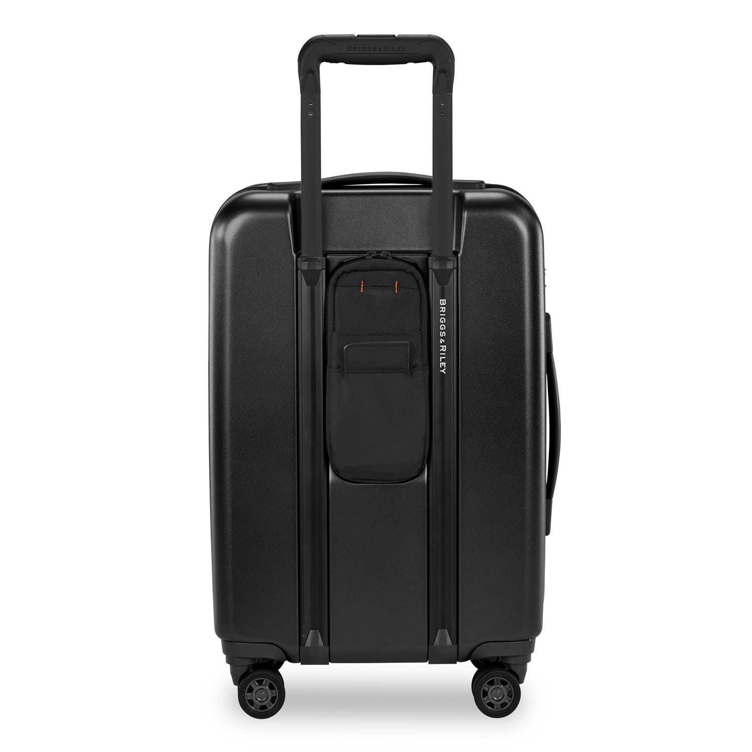 Briggs and Riley Sympatico Domestic Carry-On Expandable Spinner Black Back #color_black