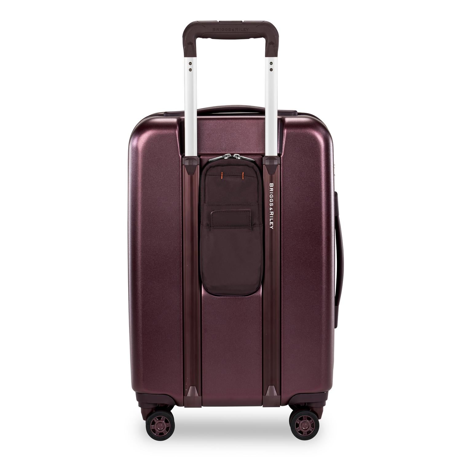 Briggs and Riley Sympatico Domestic Carry-On Expandable Spinner Plum Back #color_plum