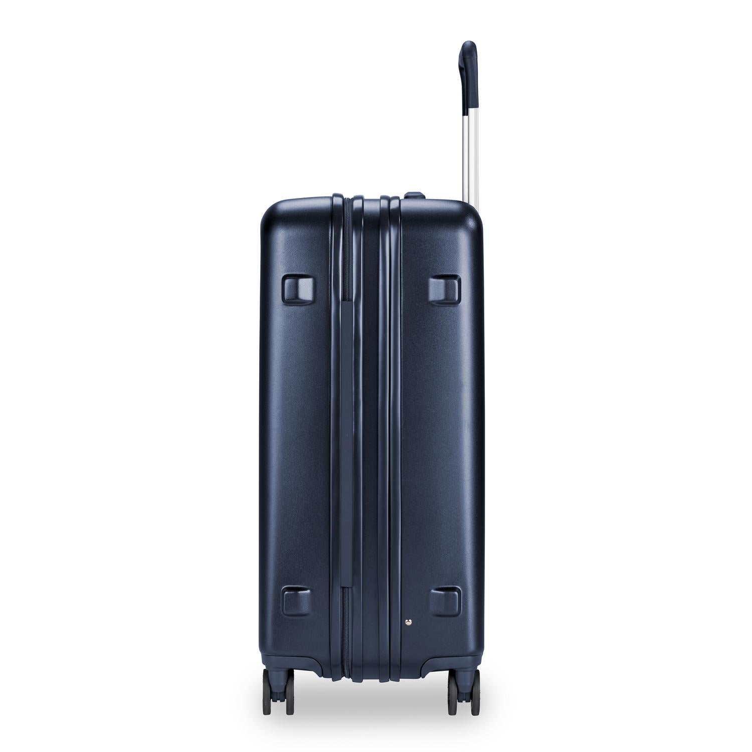 Briggs and Riley Sympatico Medium expandable Spinner Navy SIde #color_matte-navy