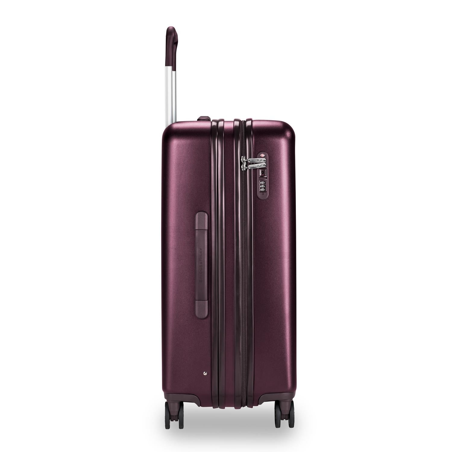 Briggs and Riley Sympatico Medium expandable Spinner Plum Side #color_plum