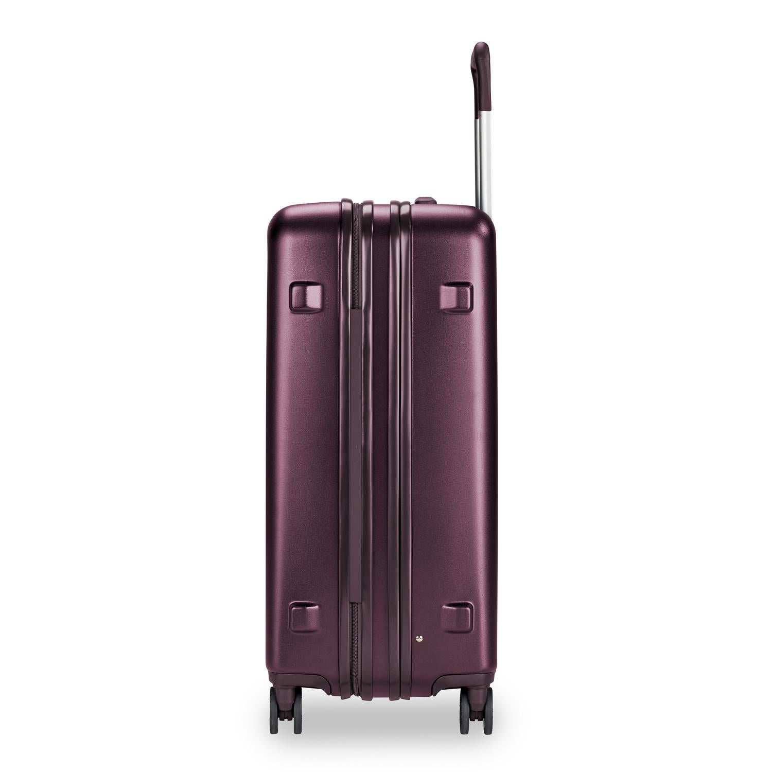 Briggs and Riley Sympatico Medium expandable Spinner Plum side #color_plum