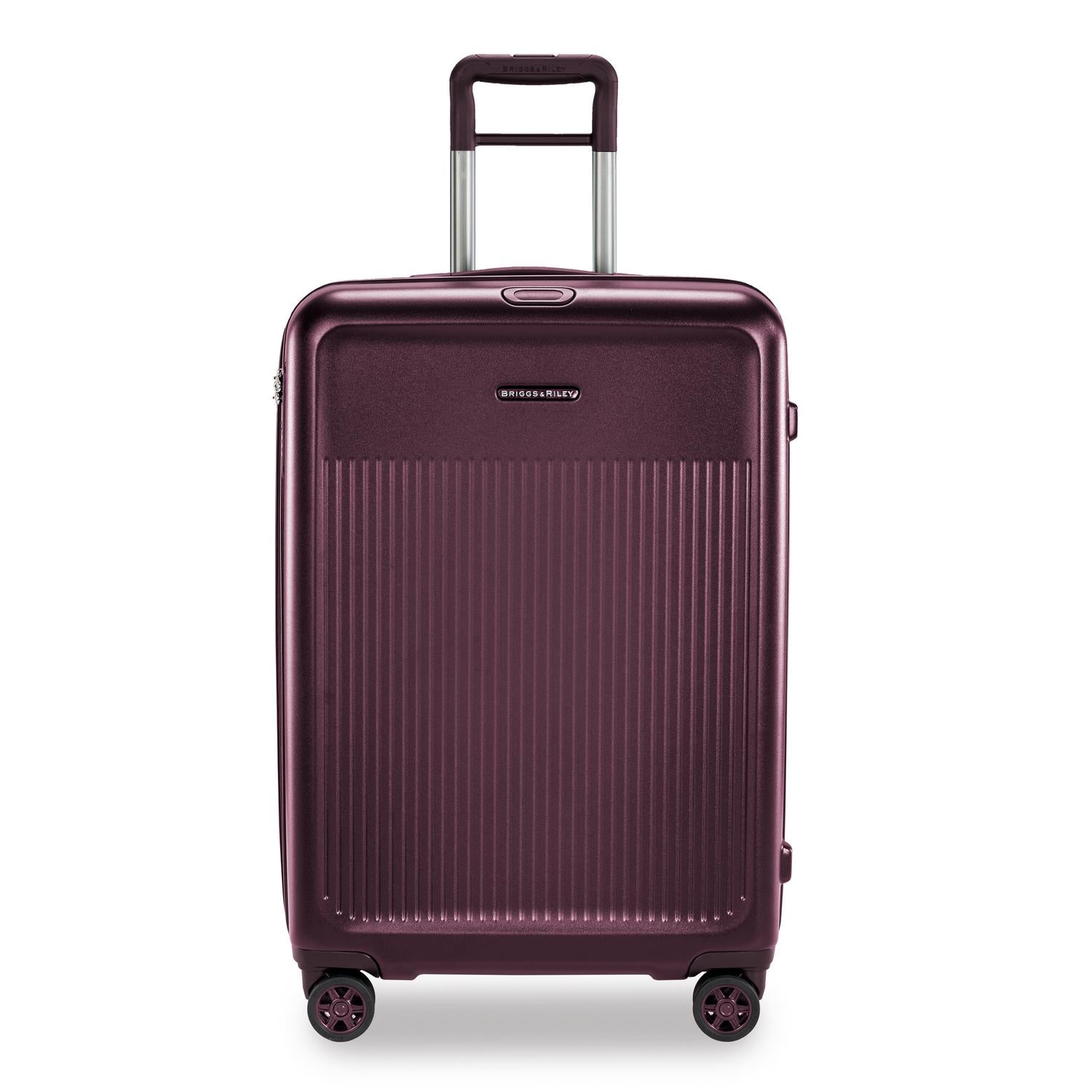 Briggs and Riley Sympatico Medium expandable Spinner Plum Front #color_plum