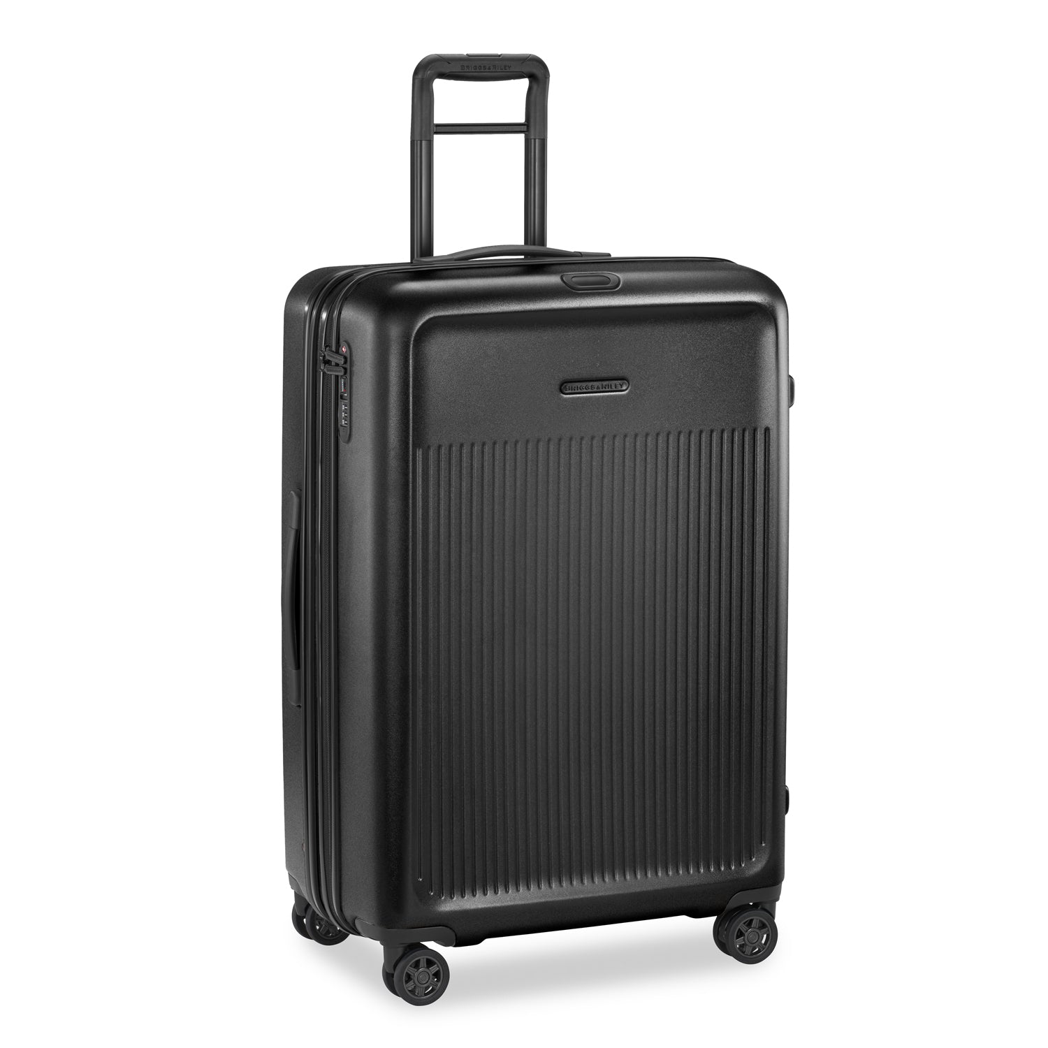 Briggs and Riley Sympatico Large Expandable Spinner Black Side #color_black